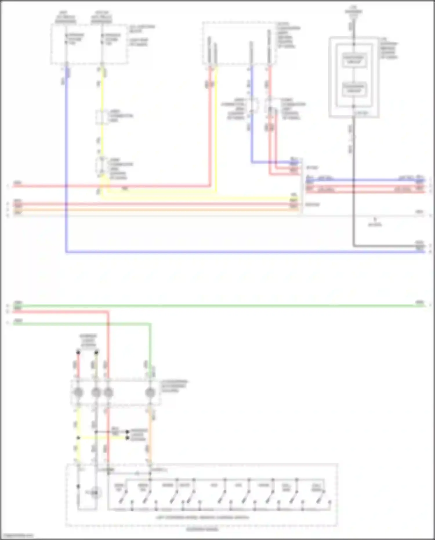 Sonata Hyundai VIII (2019-2023): Navigation circuit, except hybrid w/o amplifier (2 of 4)