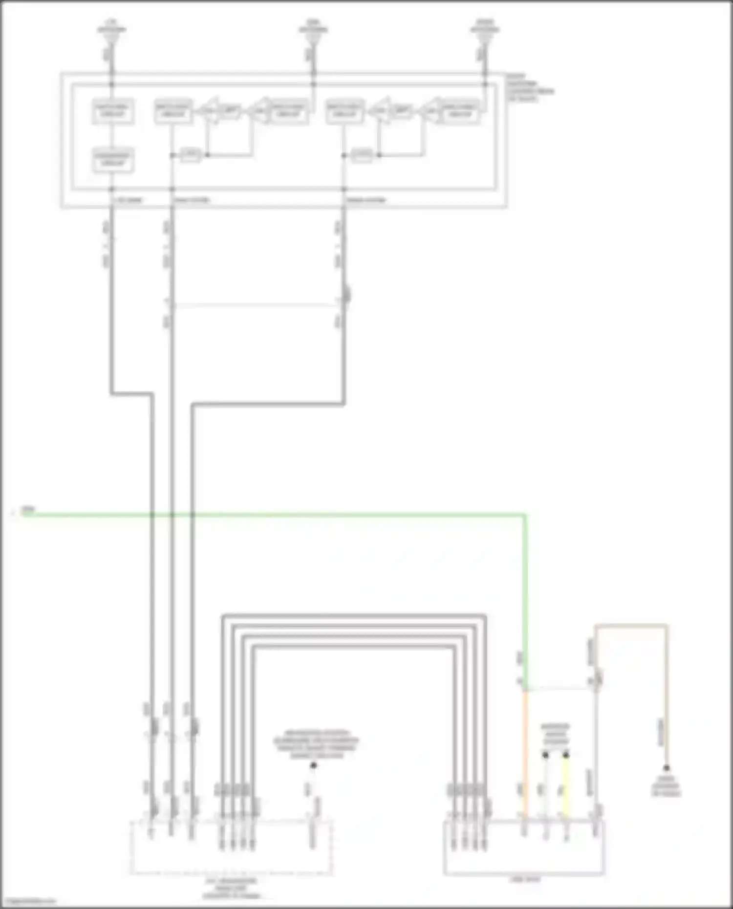 Sonata Hyundai VIII (2019-2023): Navigation circuit, except hybrid w/o amplifier (4 of 4)