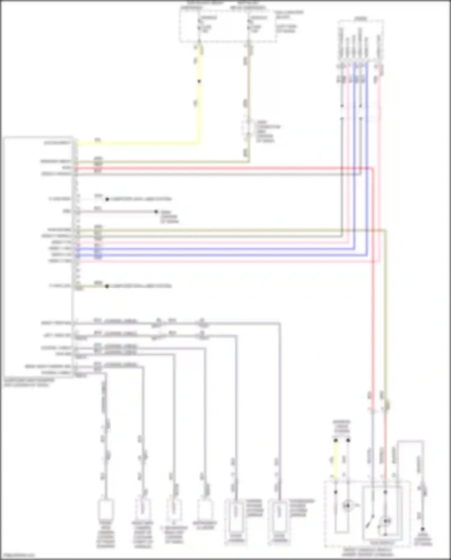 Sonata Hyundai VIII (2019-2023): Surround view monitor circuit, hybrid
