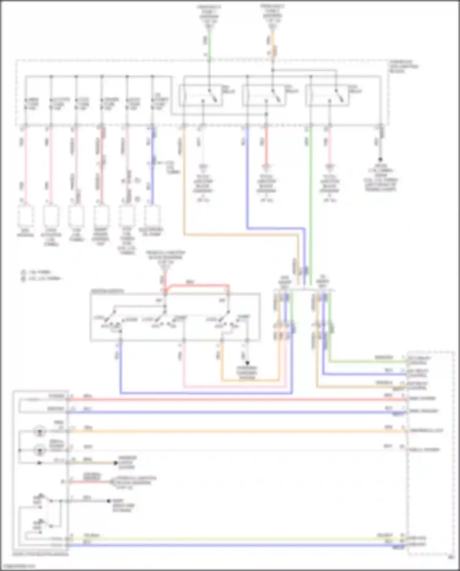 Sonata Hyundai VIII (2019-2023): Power distribution circuit, except hybrid (2 of 10)
