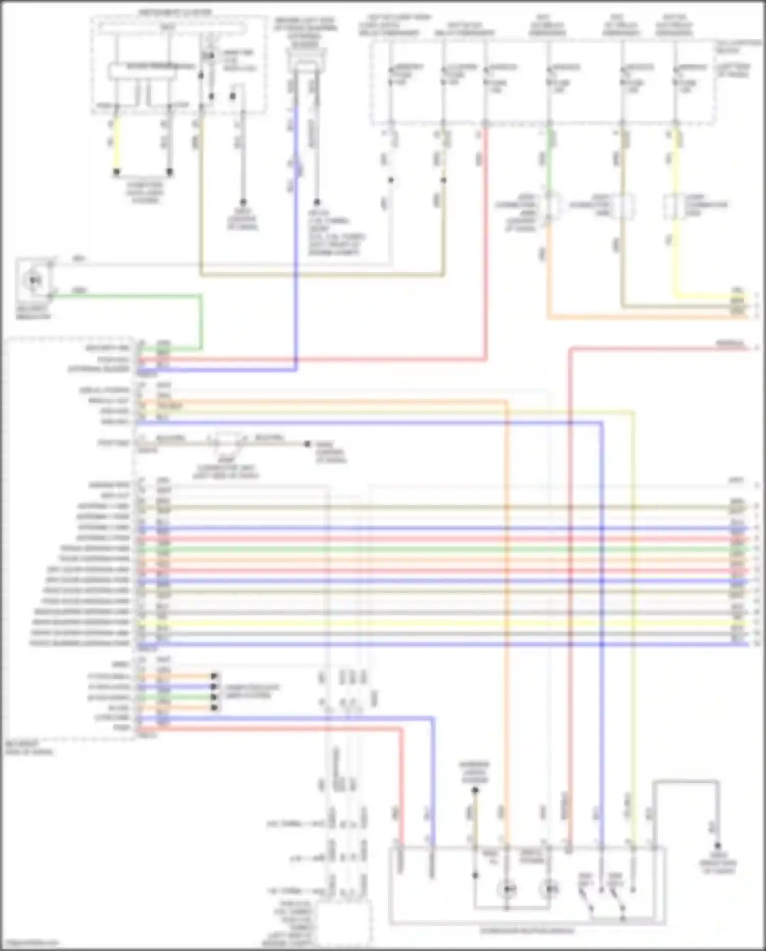 Sonata Hyundai VIII (2019-2023): Power door locks circuit, except hybrid w/ nfc (1 of 5)