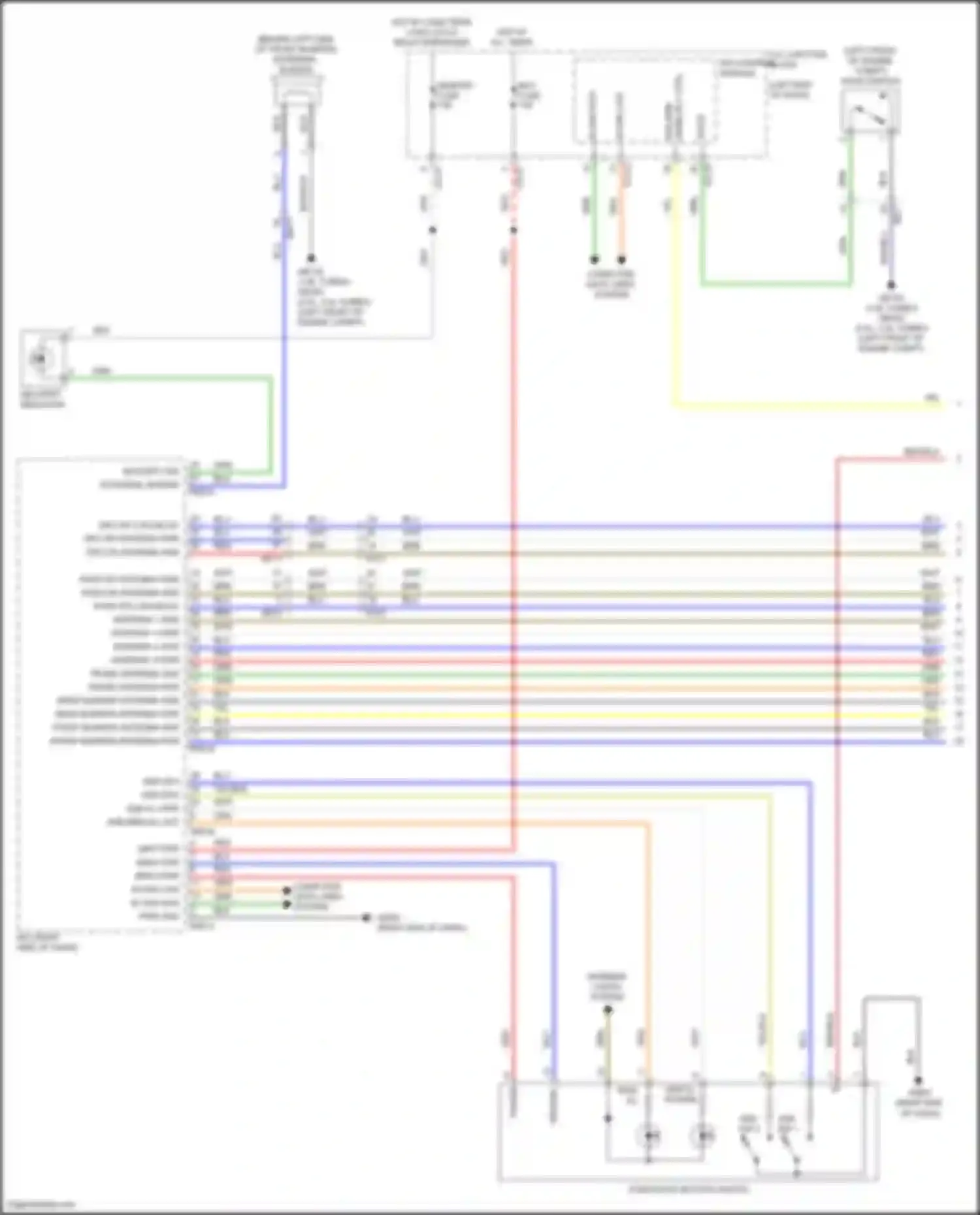 Sonata Hyundai VIII (2019-2023): Power door locks circuit, except hybrid w/o nfc (1 of 4)