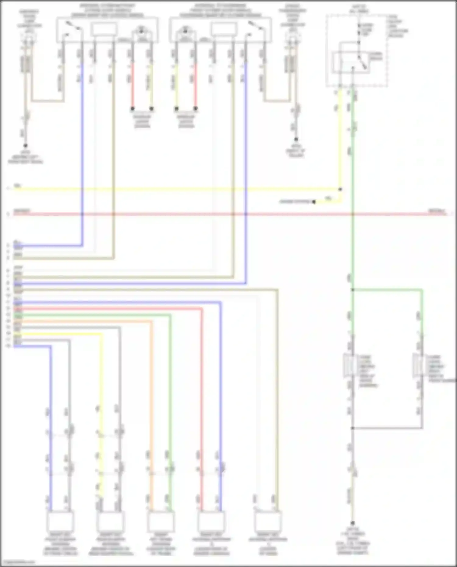 Sonata Hyundai VIII (2019-2023): Power door locks circuit, except hybrid w/o nfc (2 of 4)