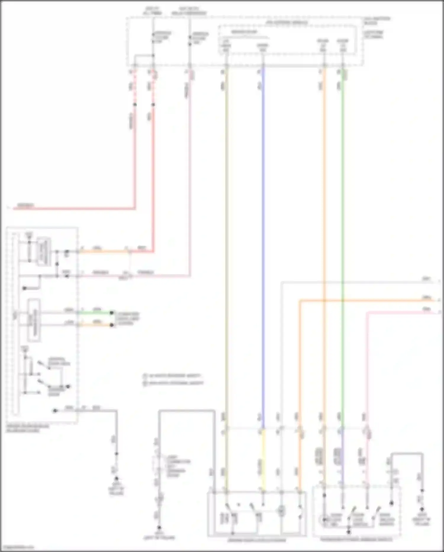 Sonata Hyundai VIII (2019-2023): Power door locks circuit, except hybrid w/o nfc (3 of 4)
