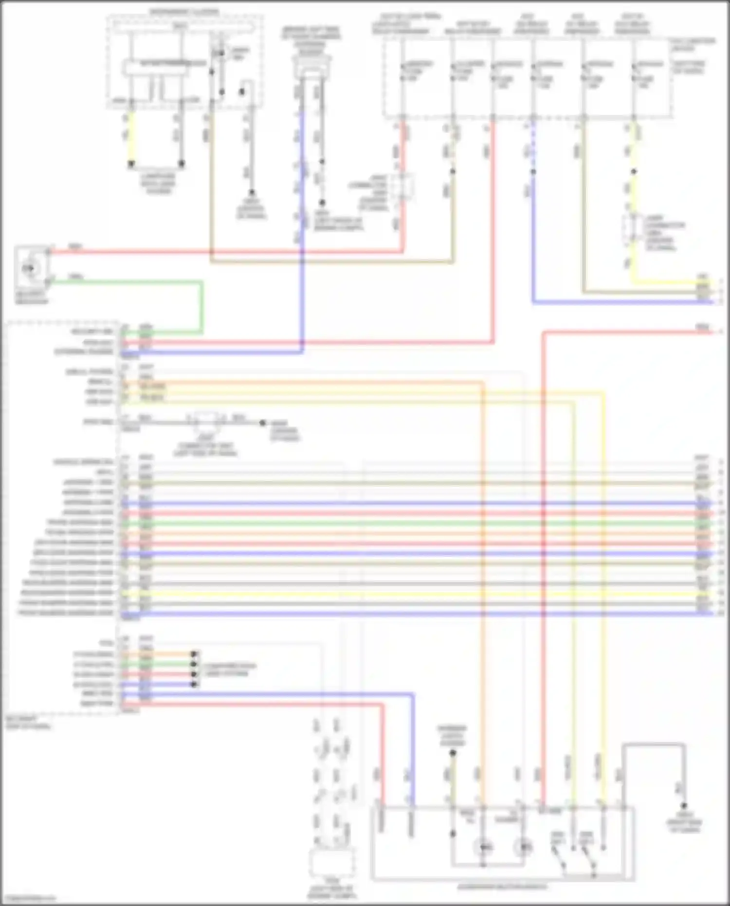 Sonata Hyundai VIII (2019-2023): Power door locks circuit, hybrid w/ nfc (1 of 5)