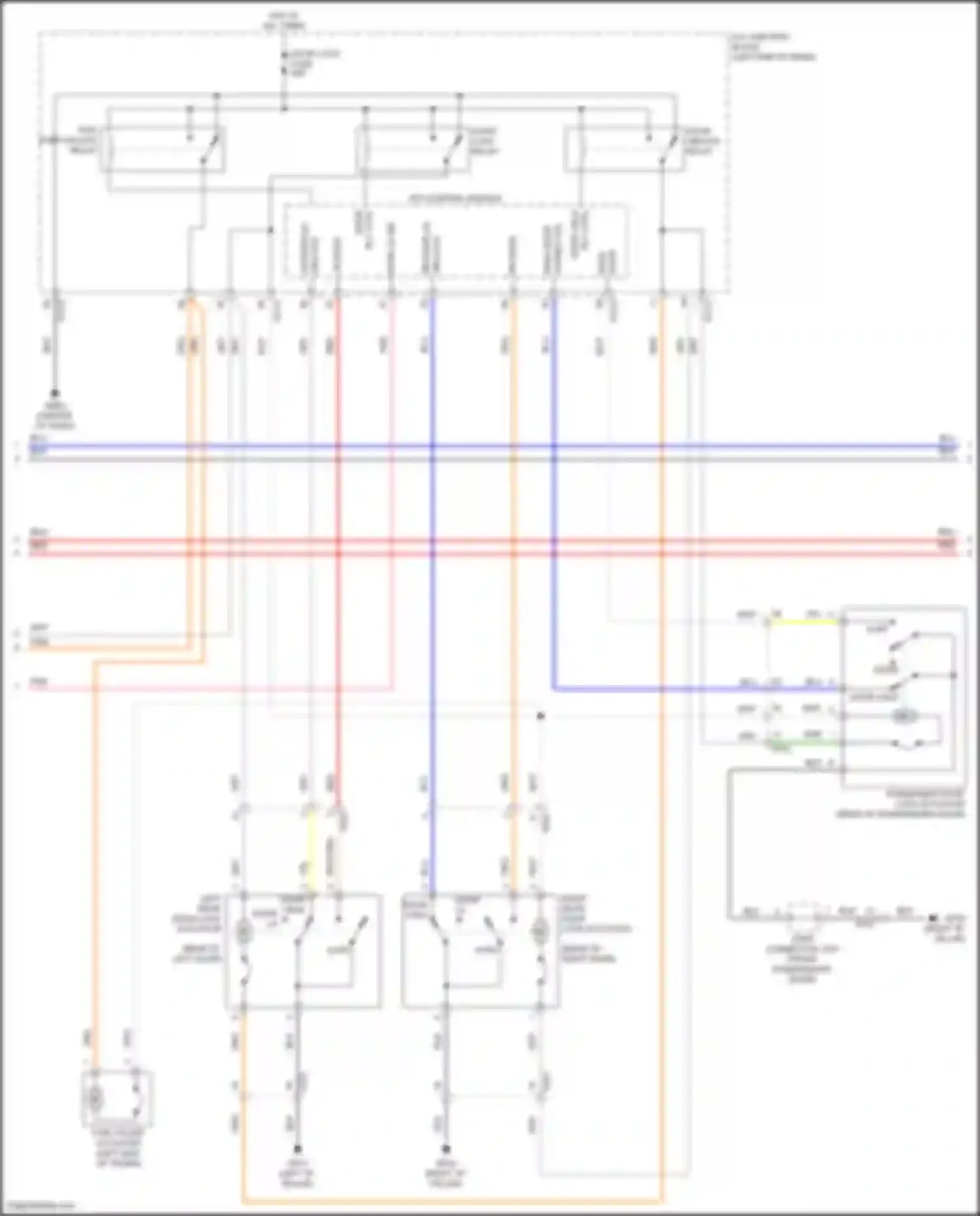 Sonata Hyundai VIII (2019-2023): Power door locks circuit, hybrid w/ nfc (4 of 5)