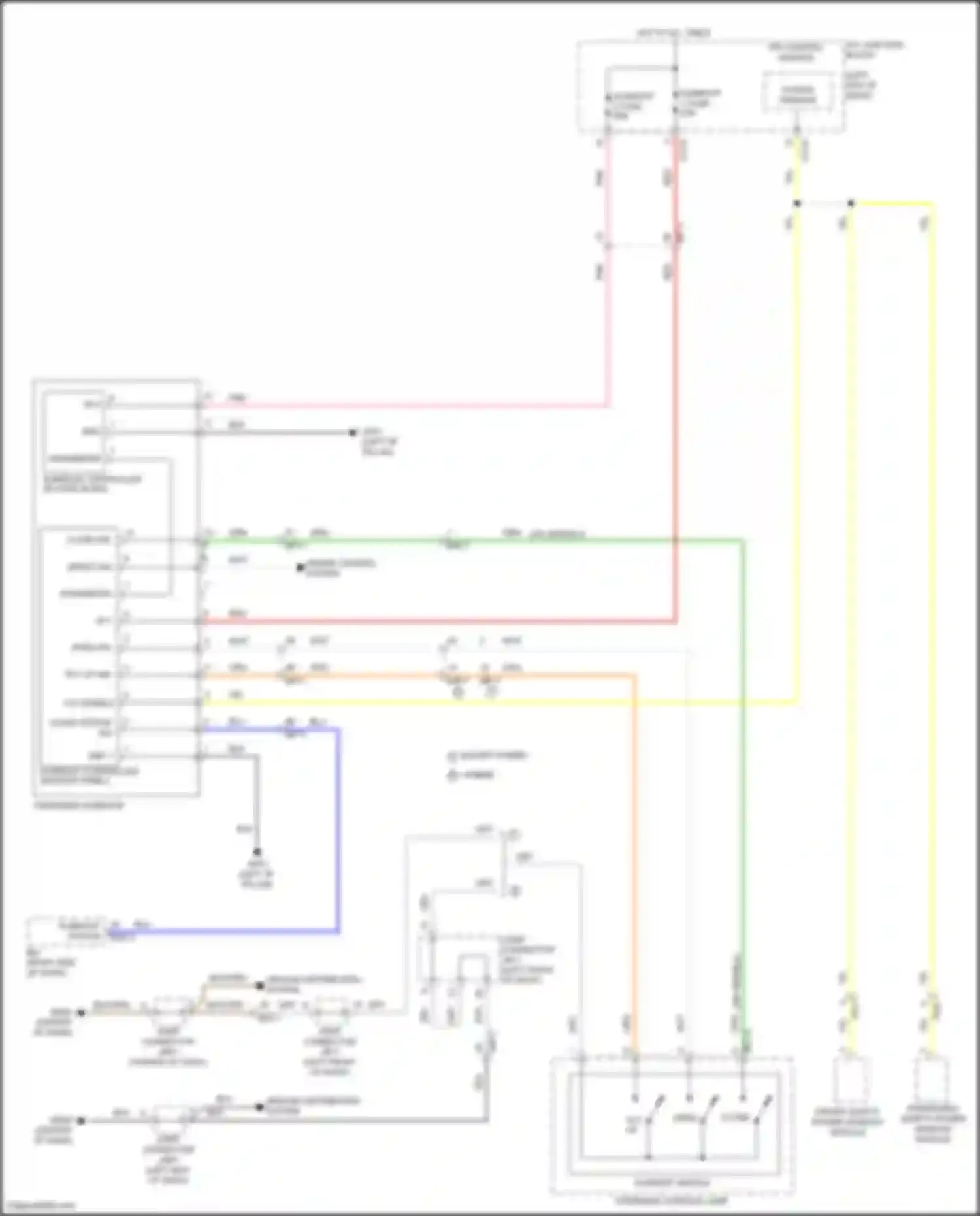 Sonata Hyundai VIII (2019-2023): Power top/sunroof circuit, w/ panoramic
