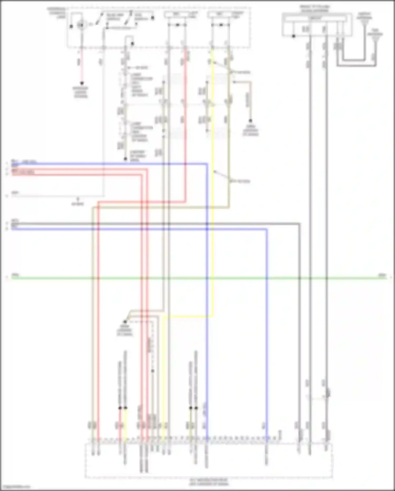 Sonata Hyundai VIII (2019-2023): Radio circuit, except hybrid w/ navigation w/o amplifier (3 of 4)