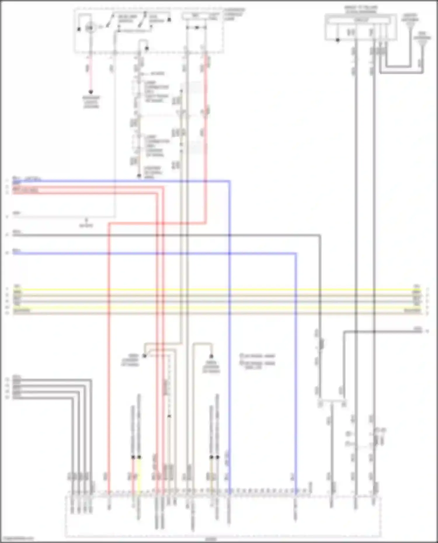Sonata Hyundai VIII (2019-2023): Radio circuit, except hybrid w/o navigation w/ amplifier (3 of 6)