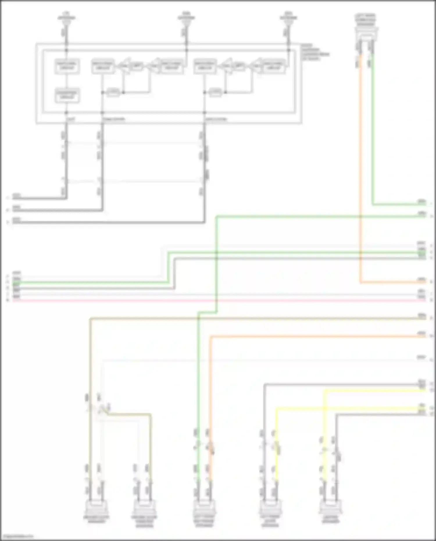 Sonata Hyundai VIII (2019-2023): Radio circuit, hybrid w/ navigation & amplifier (4 of 5)