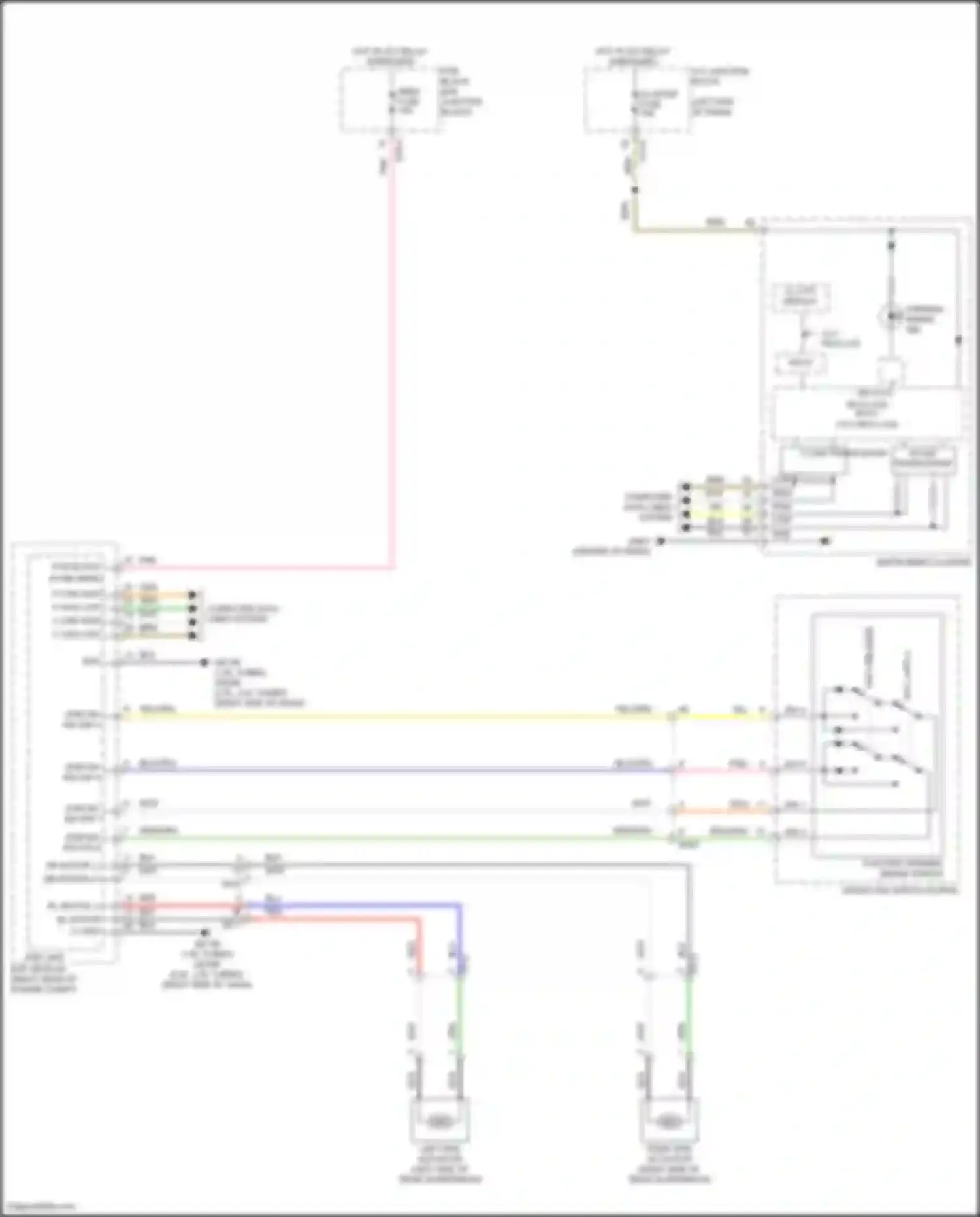 Sonata Hyundai VIII (2019-2023): Electric parking brake circuit, except hybrid