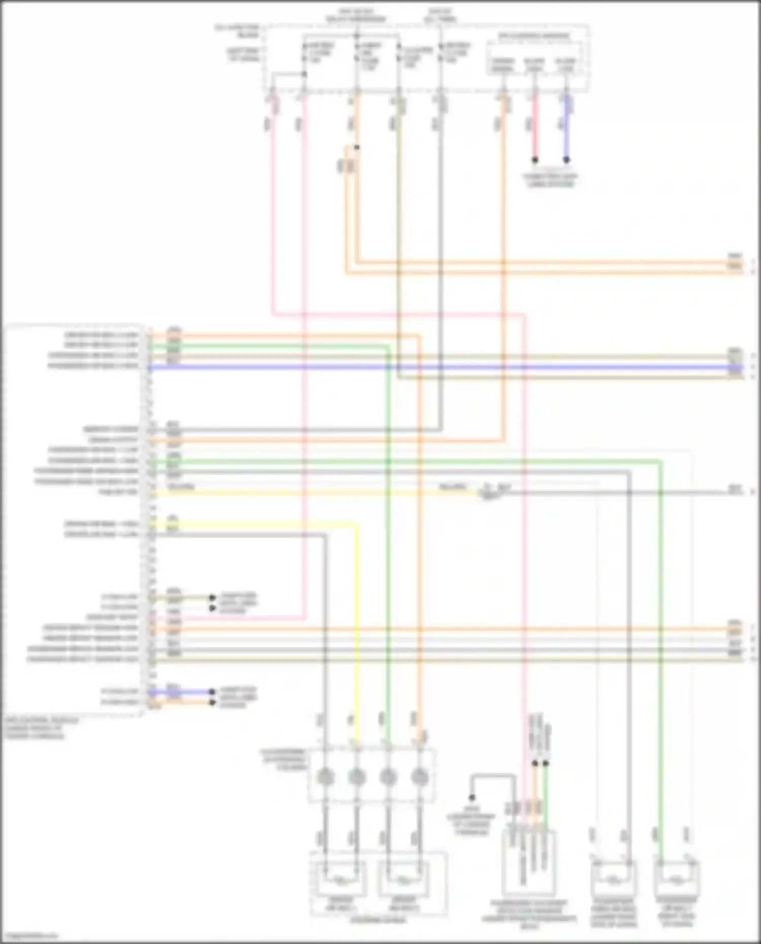 Sonata Hyundai VIII (2019-2023): Supplemental restraints circuit, except hybrid (1 of 3)