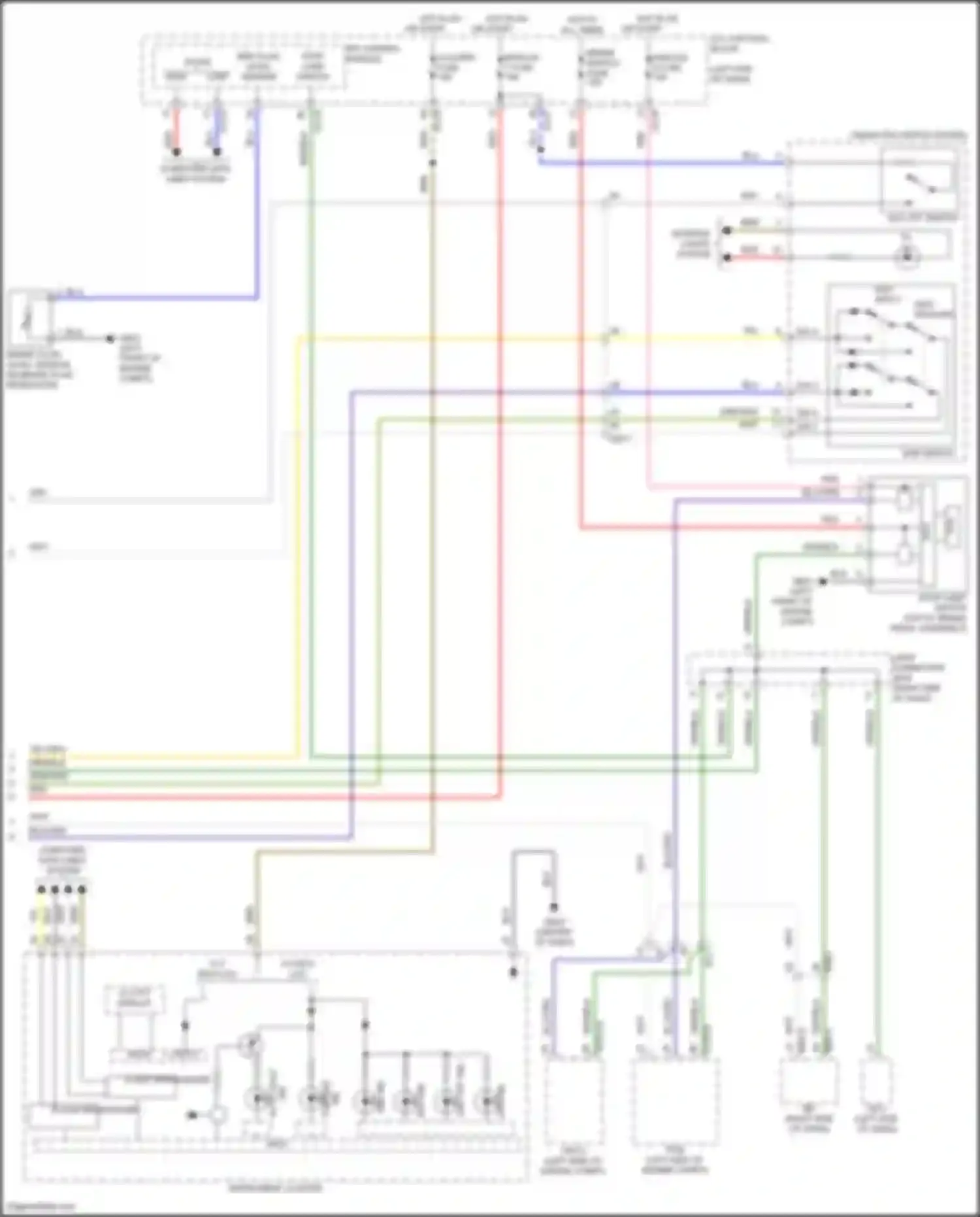 Wiring diagram 12.3 tft display for Hyundai Sonata VIII (2019-2023) (2 of 7)