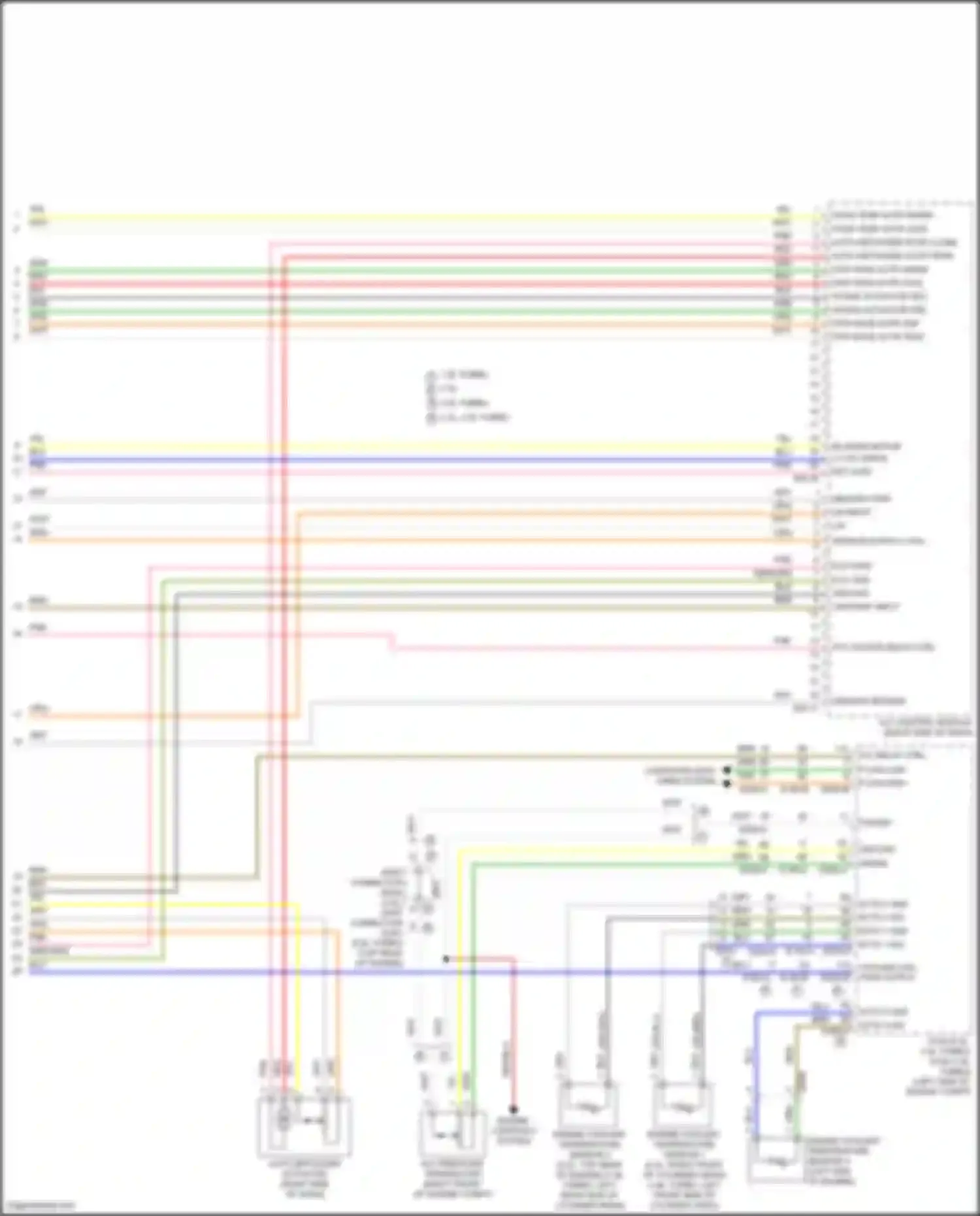 Wiring diagram auto defogger actuator for Hyundai Sonata VIII (2019-2023) (1 of 2)