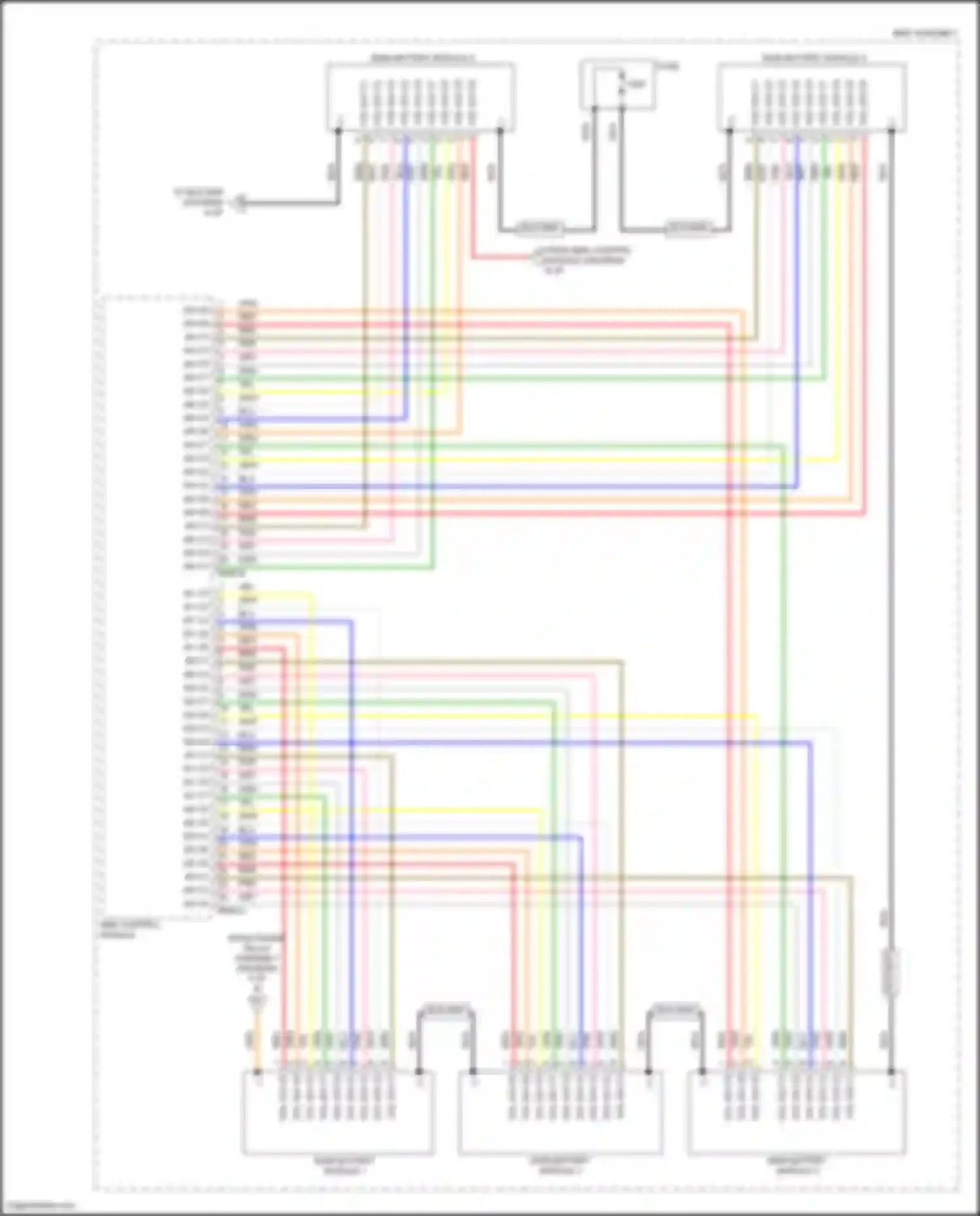 Wiring diagram bms-a for Hyundai Sonata VIII (2019-2023) (1 of 1)