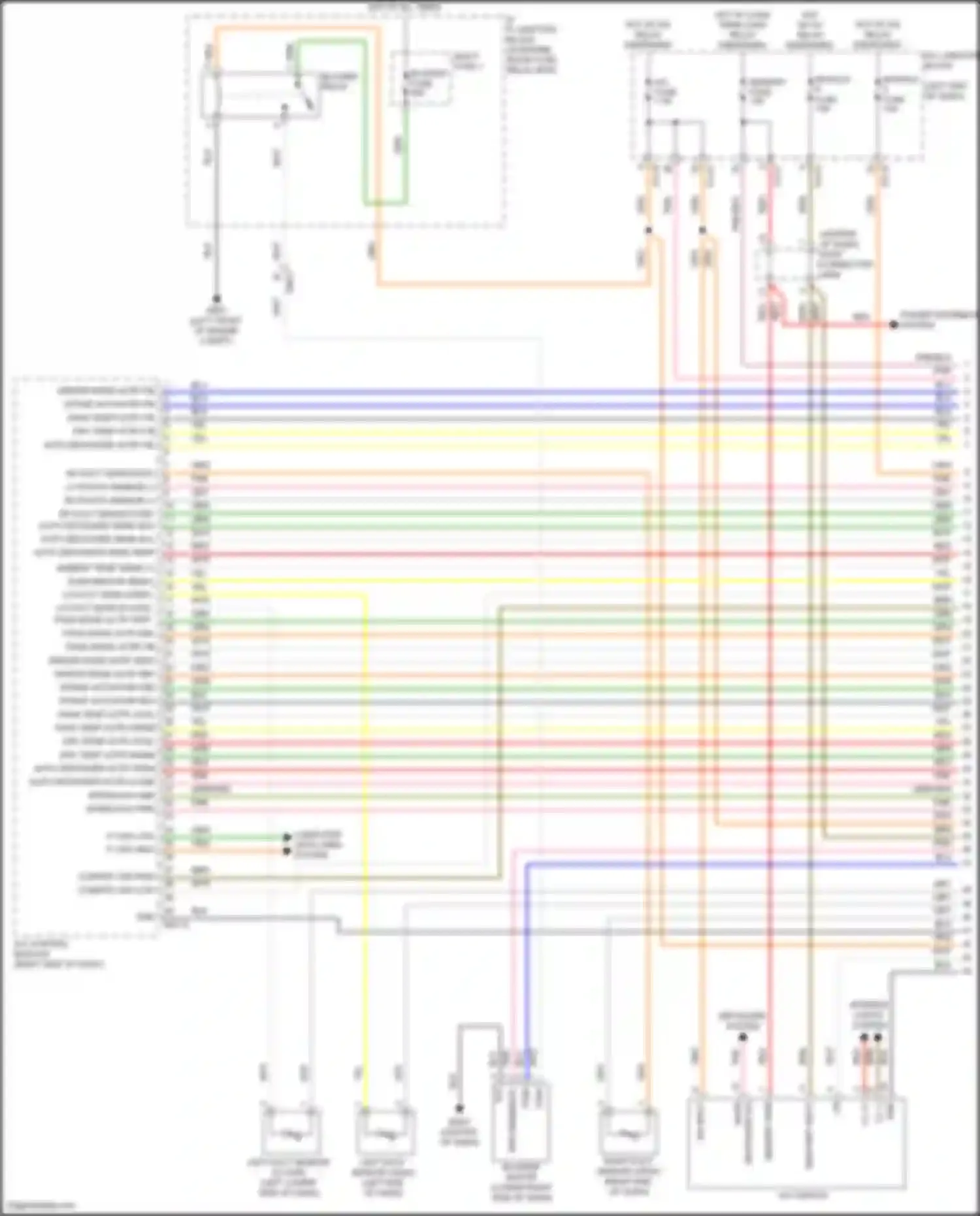 Wiring diagram defogger sig for Hyundai Sonata VIII (2019-2023) (1 of 2)