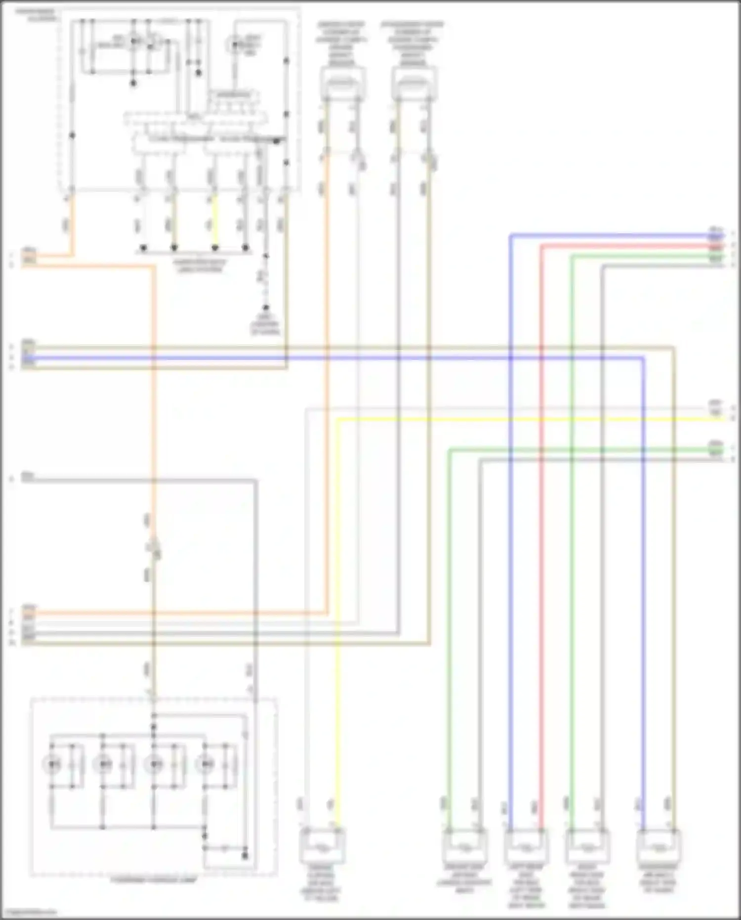 Wiring diagram driver impact sensor for Hyundai Sonata VIII (2019-2023) (1 of 2)