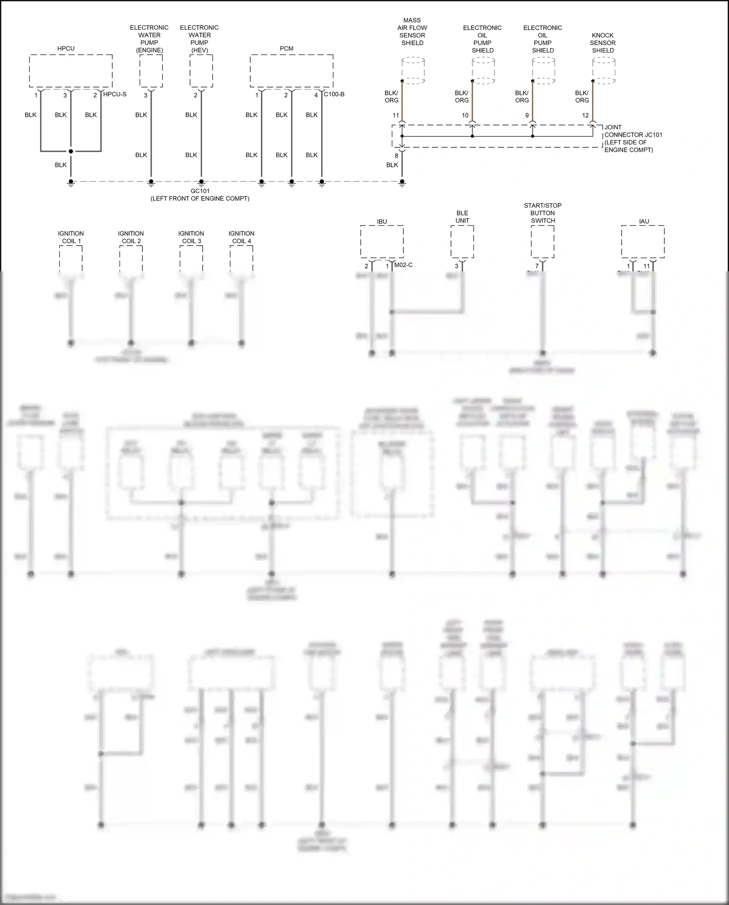 Wiring diagram external buzzer for Hyundai Sonata VIII (2019-2023) (15 of 15)