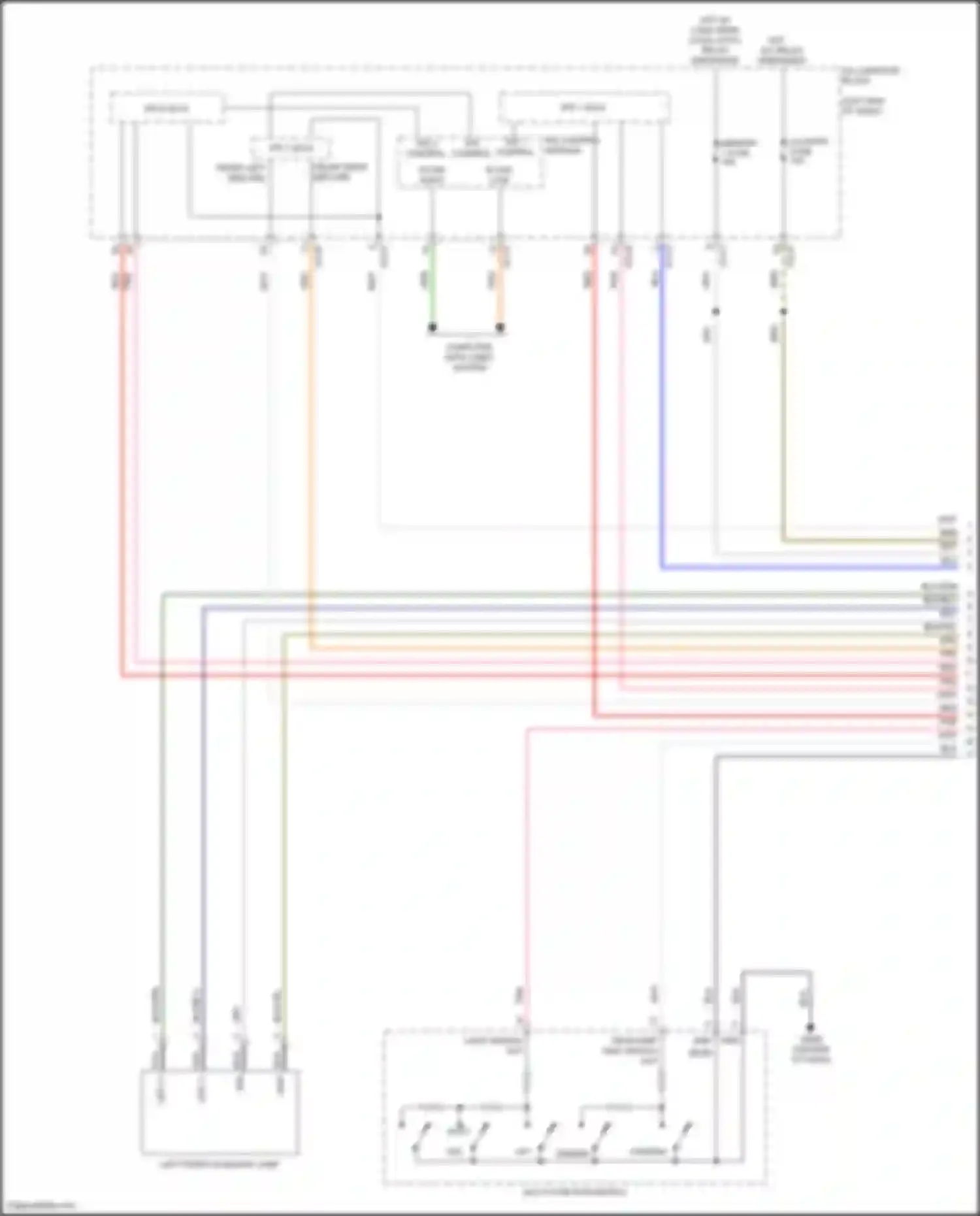 Wiring diagram headlamp high switch out for Hyundai Sonata VIII (2019-2023) (1 of 3)