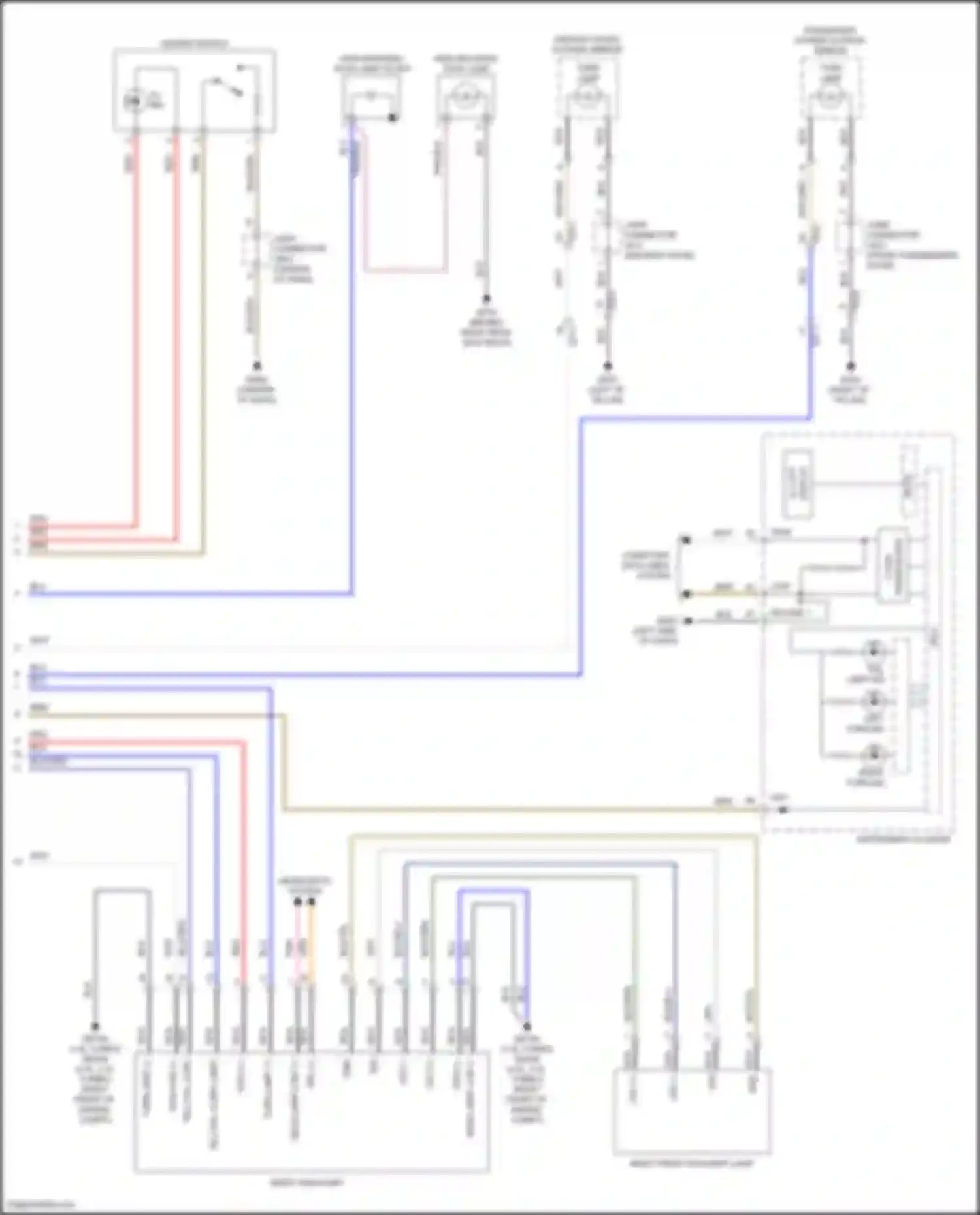 Wiring diagram high- mounted stop lamp filter for Hyundai Sonata VIII (2019-2023) (1 of 4)
