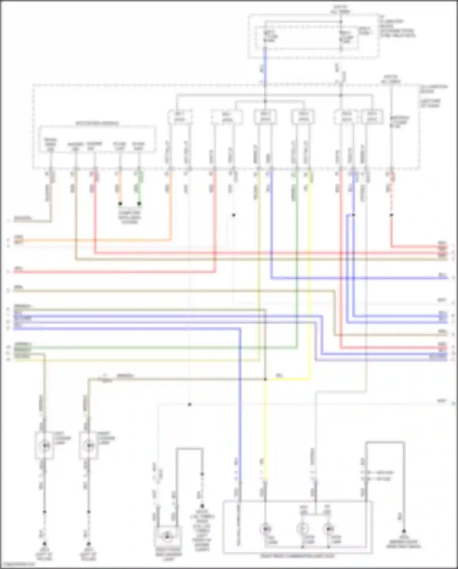 Wiring diagram h/lp hi rh for Hyundai Sonata VIII (2019-2023) (1 of 3)