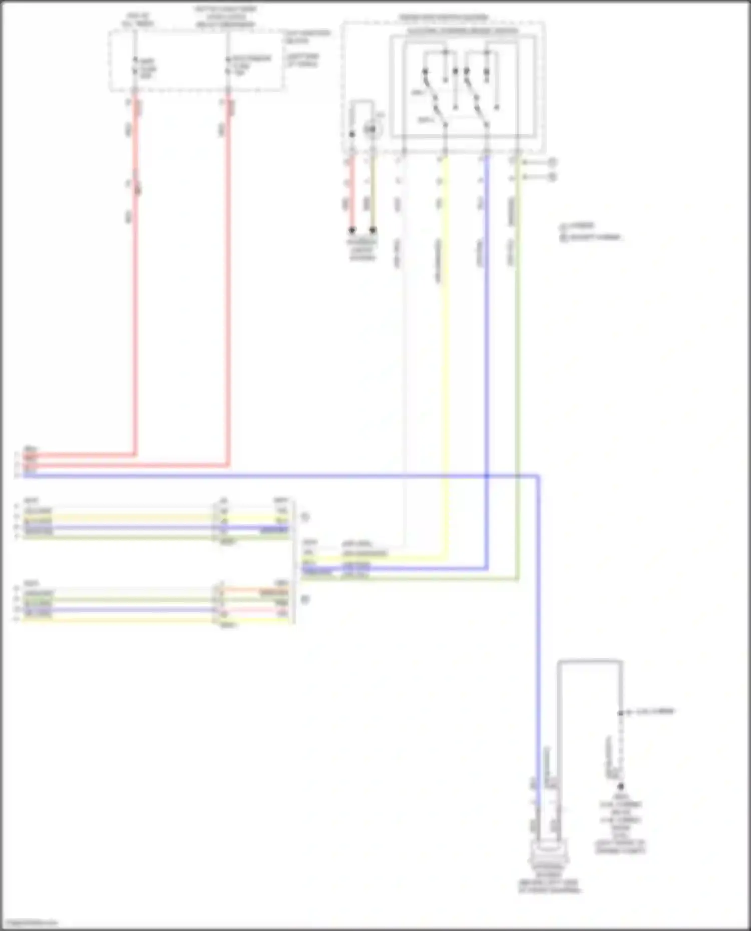 Wiring diagram hot w/ long term load latch relay energized for Hyundai Sonata VIII (2019-2023) (14 of 32)