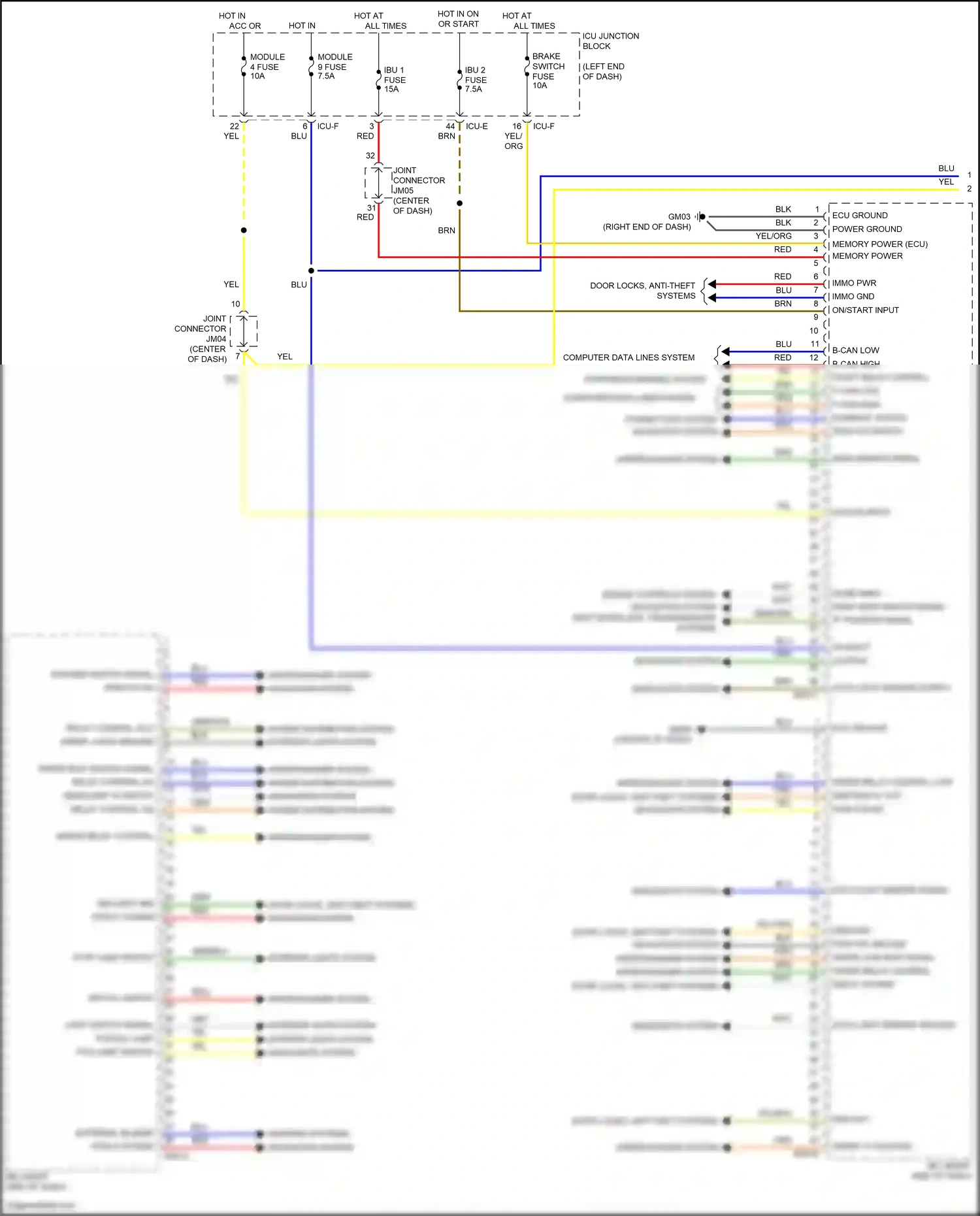 Wiring diagram icu-e for Hyundai Sonata VIII (2019-2023) (53 of 127)