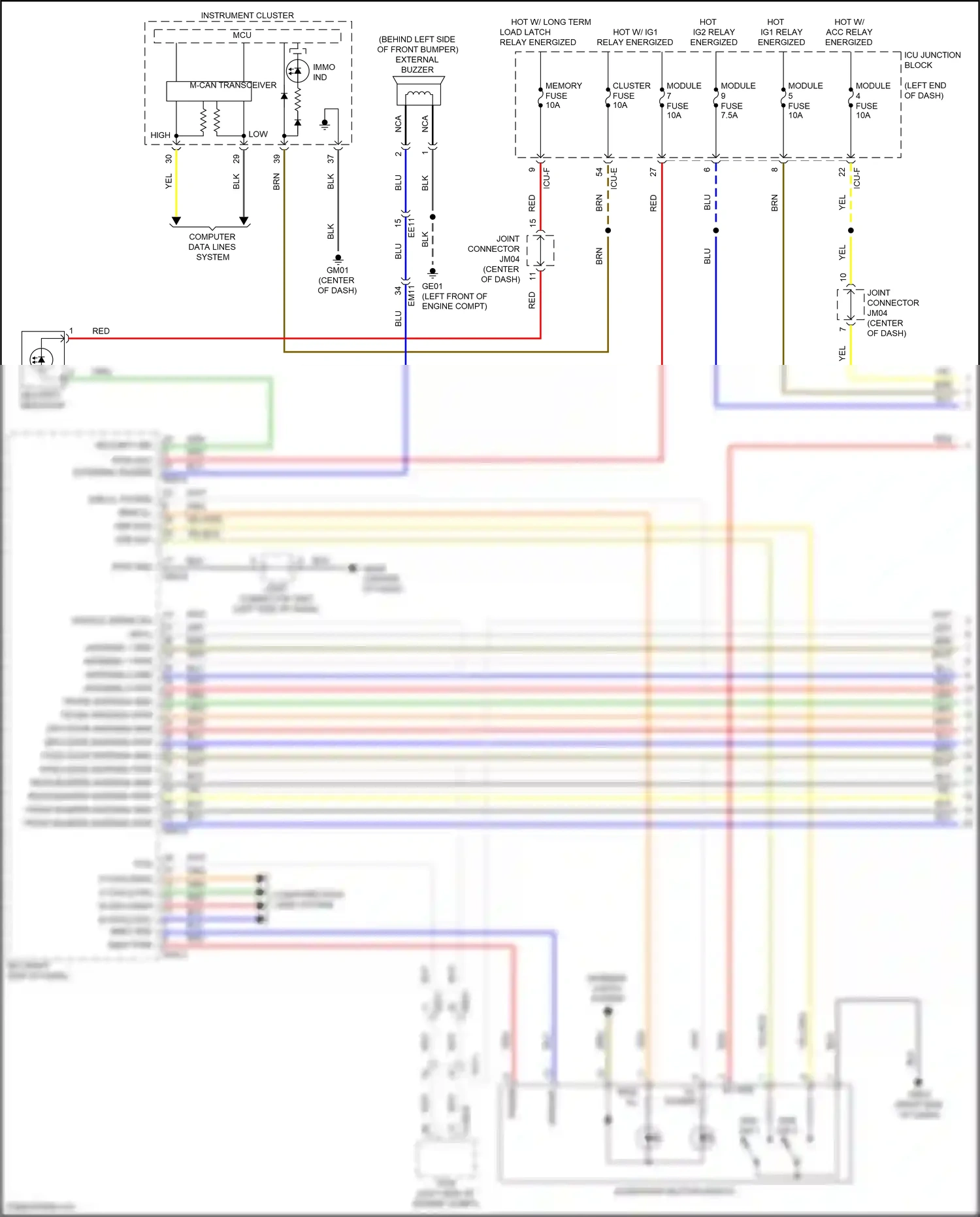 Wiring diagram icu-e for Hyundai Sonata VIII (2019-2023) (74 of 127)