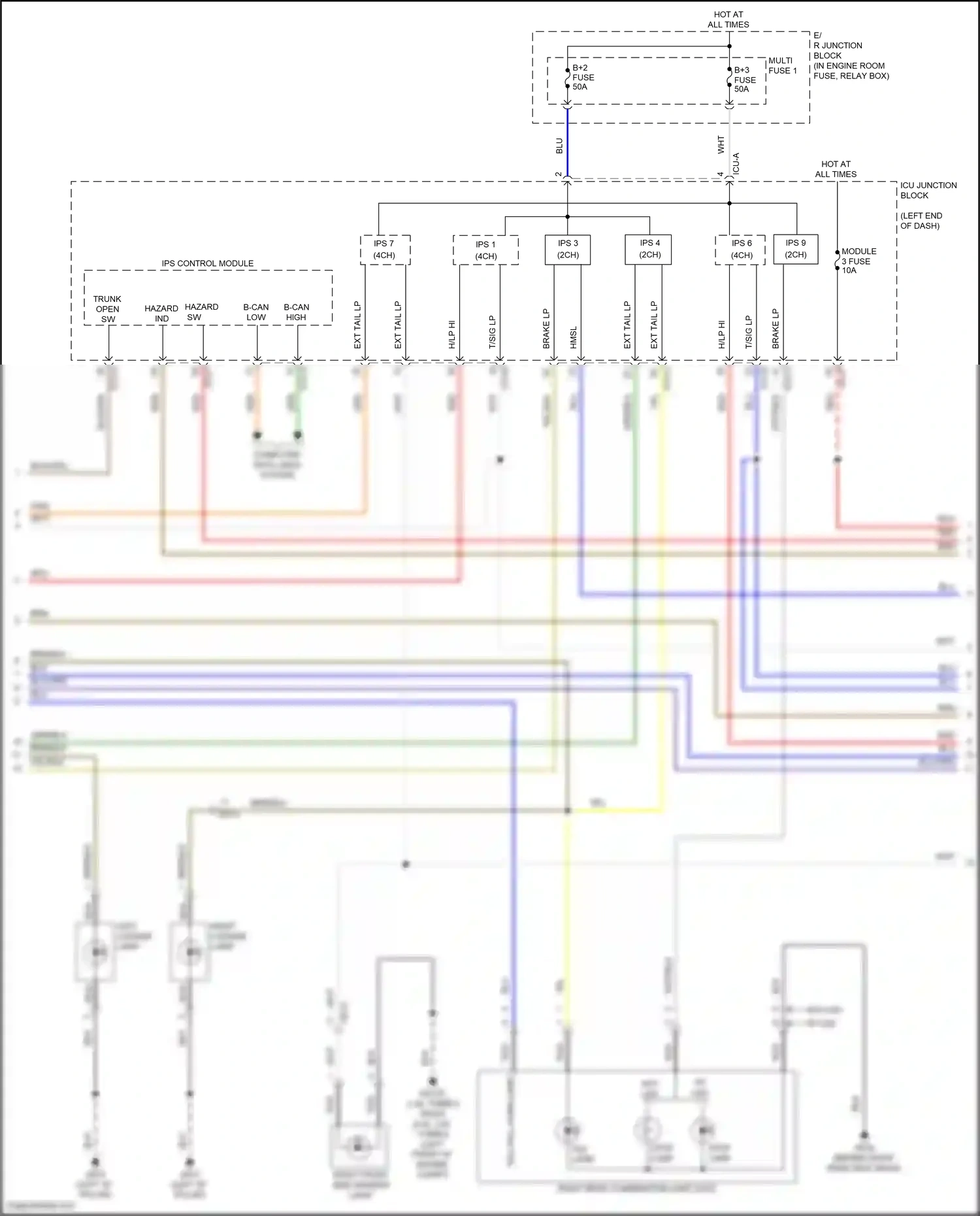 Wiring diagram ips 4 for Hyundai Sonata VIII (2019-2023) (1 of 3)