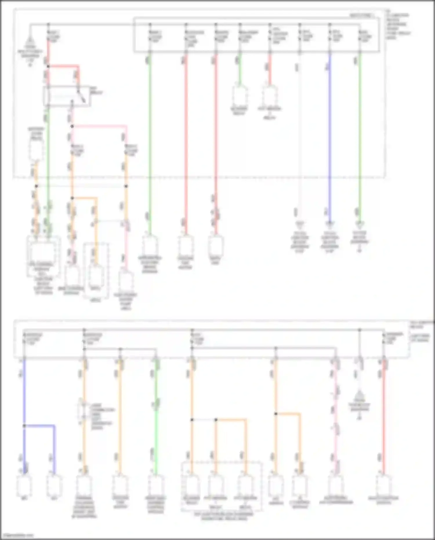 Wiring diagram ips control module icu junction block for Hyundai Sonata VIII (2019-2023) (1 of 1)