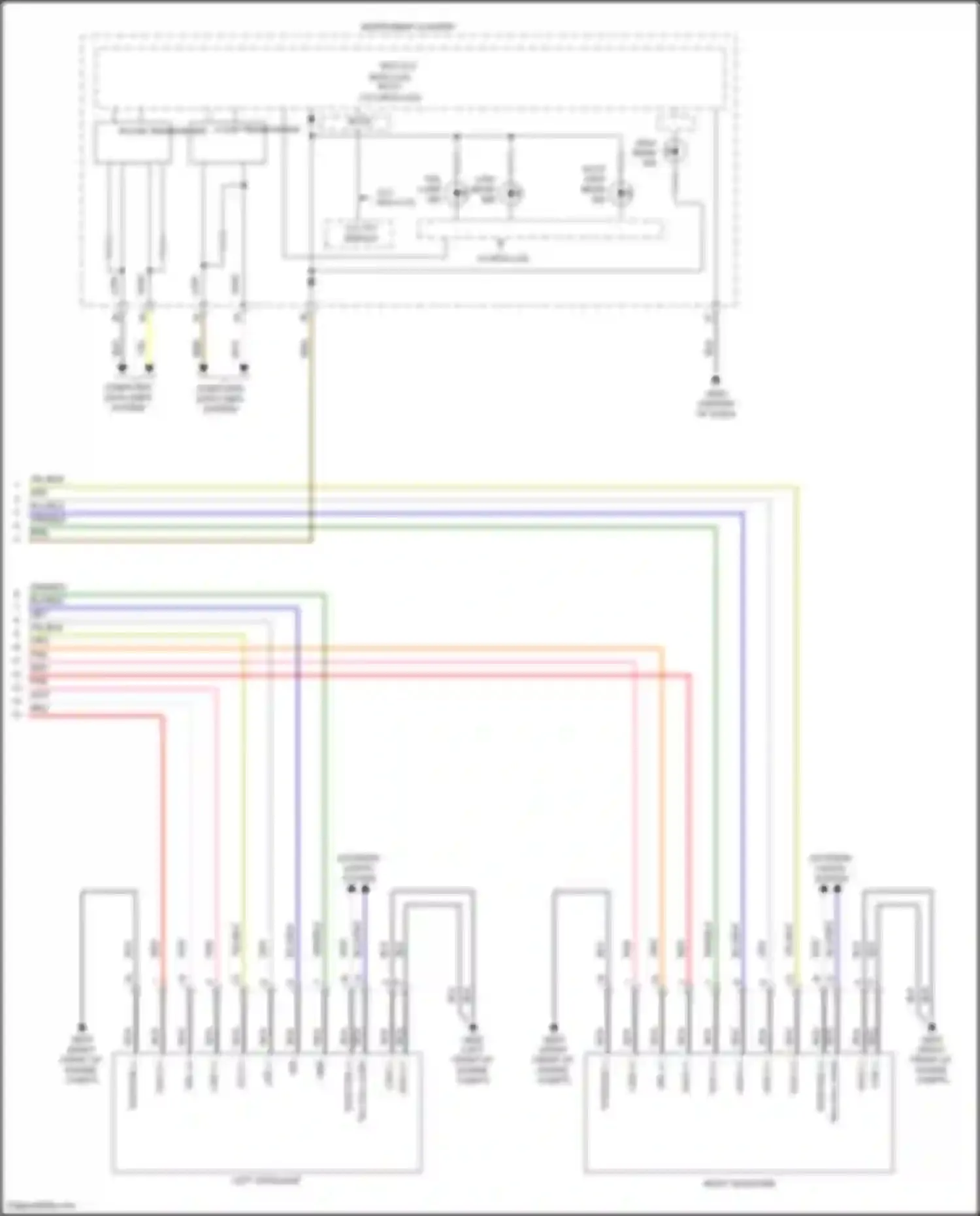 Wiring diagram left headlamp for Hyundai Sonata VIII (2019-2023) (2 of 12)