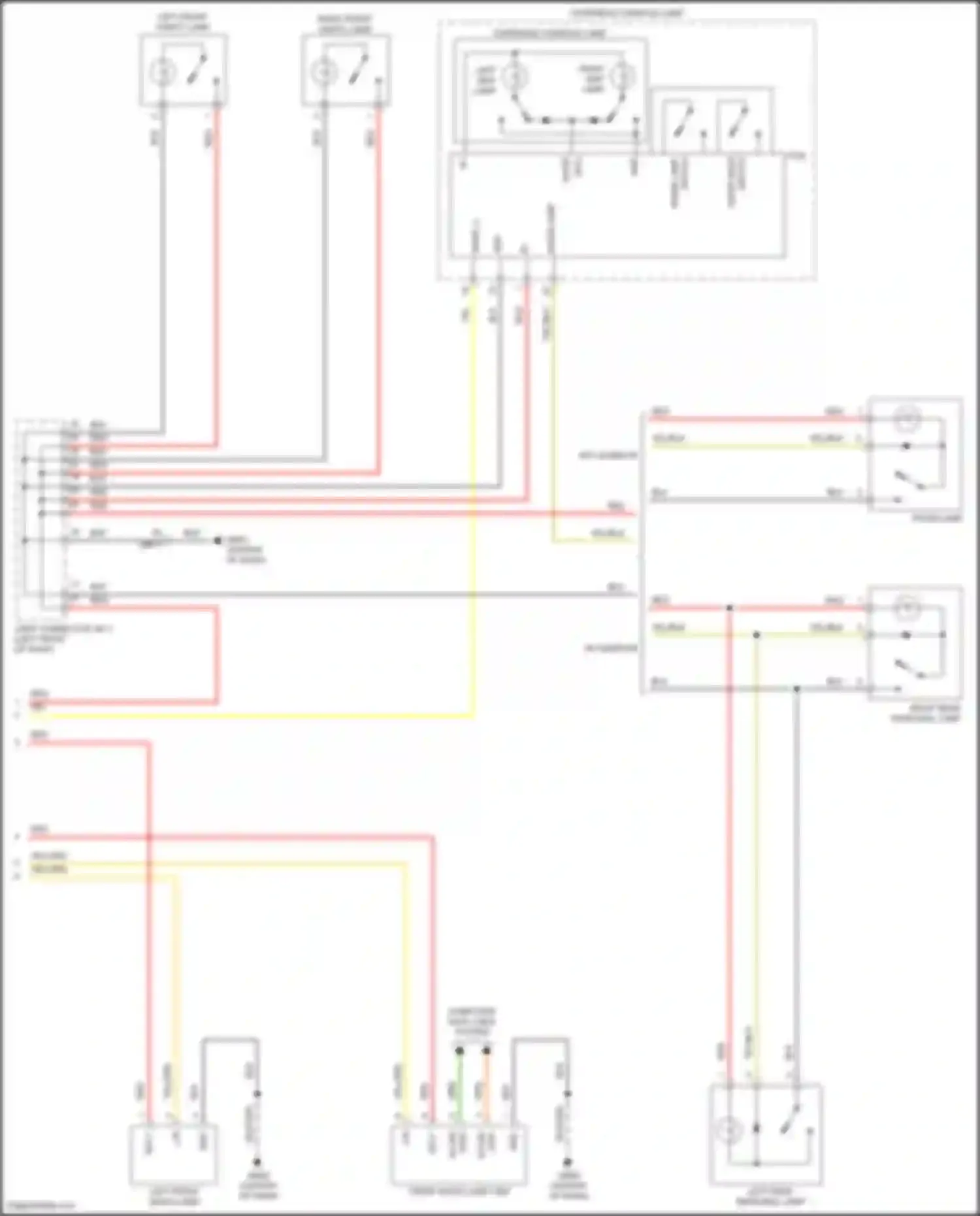 Wiring diagram left map lamp for Hyundai Sonata VIII (2019-2023) (1 of 2)