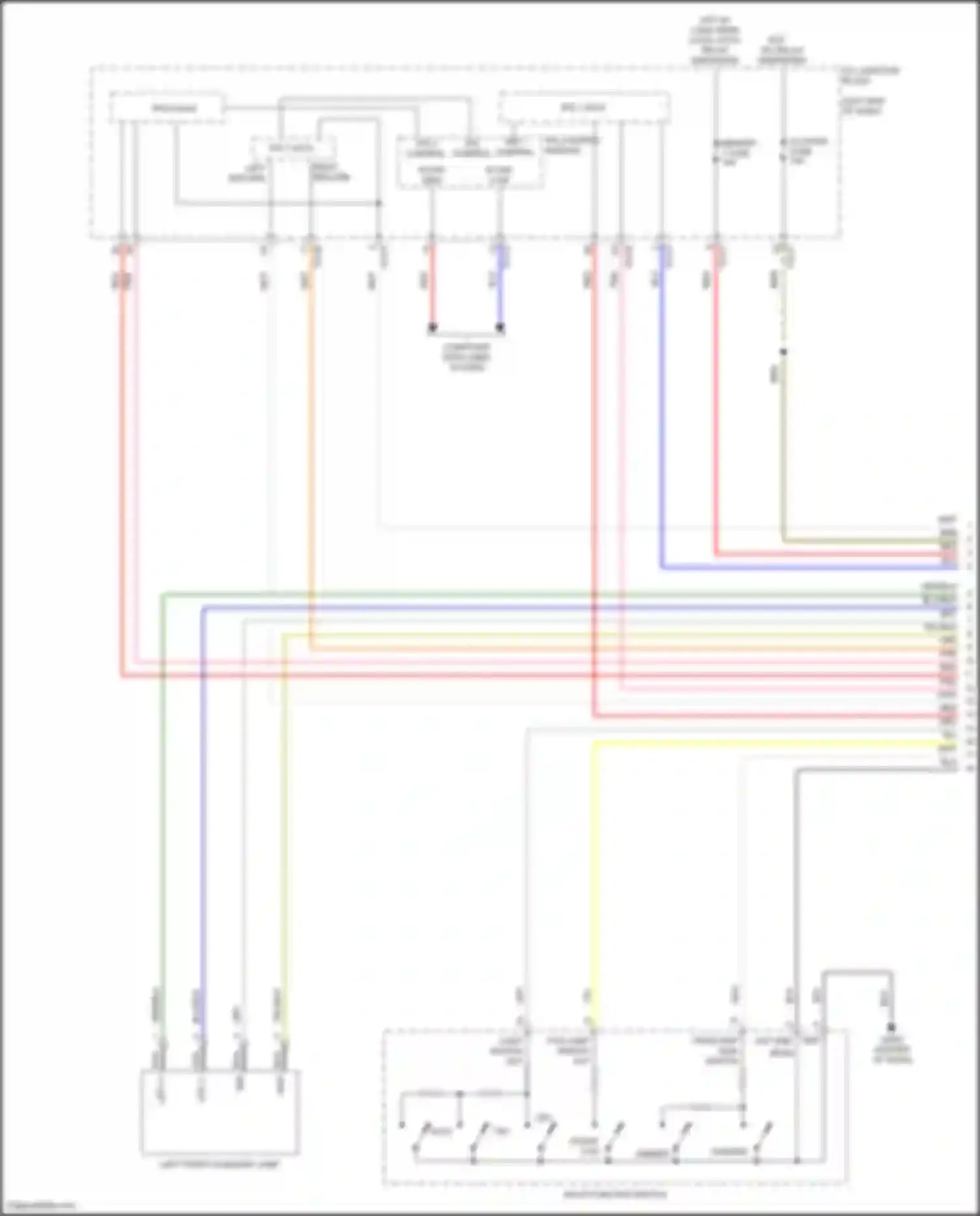Wiring diagram light switch out for Hyundai Sonata VIII (2019-2023) (1 of 5)