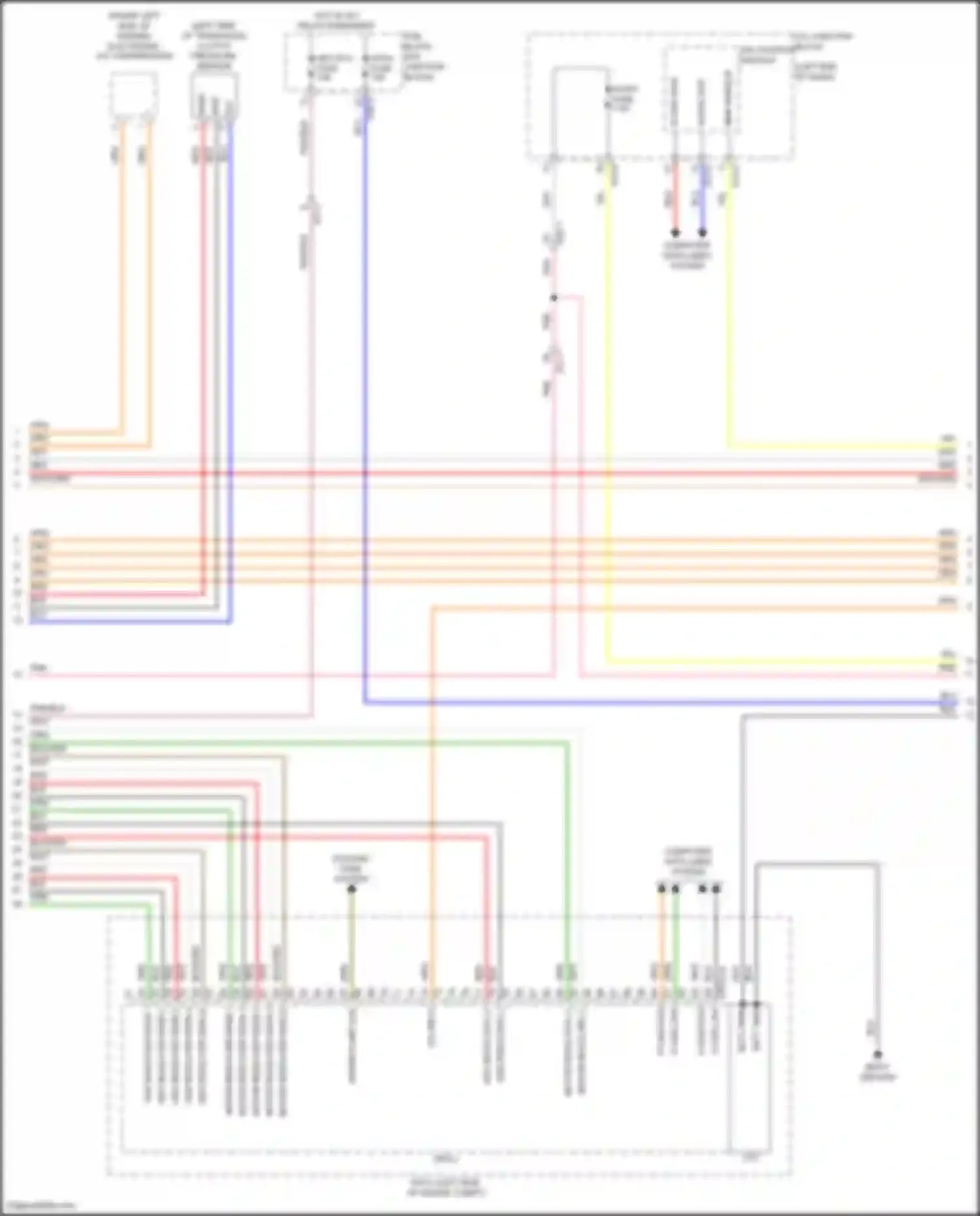 Wiring diagram motor resolver sens 1 for Hyundai Sonata VIII (2019-2023) (1 of 1)