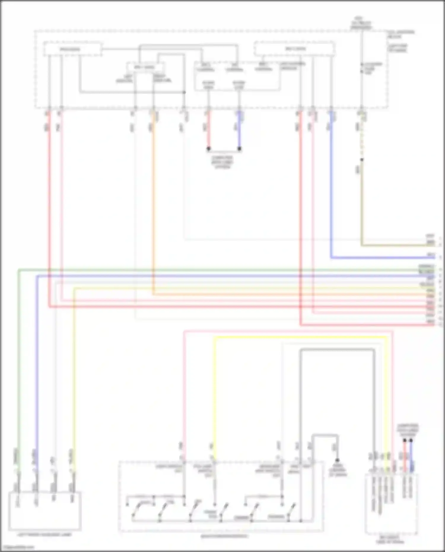 Wiring diagram multi- function switch for Hyundai Sonata VIII (2019-2023) (4 of 15)