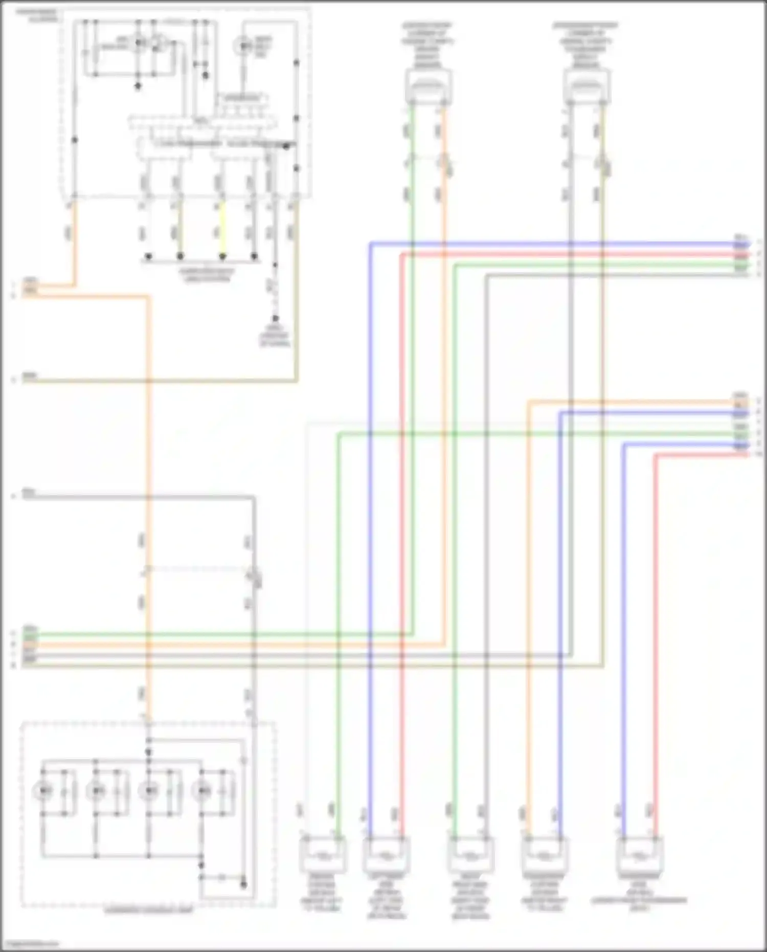 Wiring diagram passenger impact sensor for Hyundai Sonata VIII (2019-2023) (2 of 2)