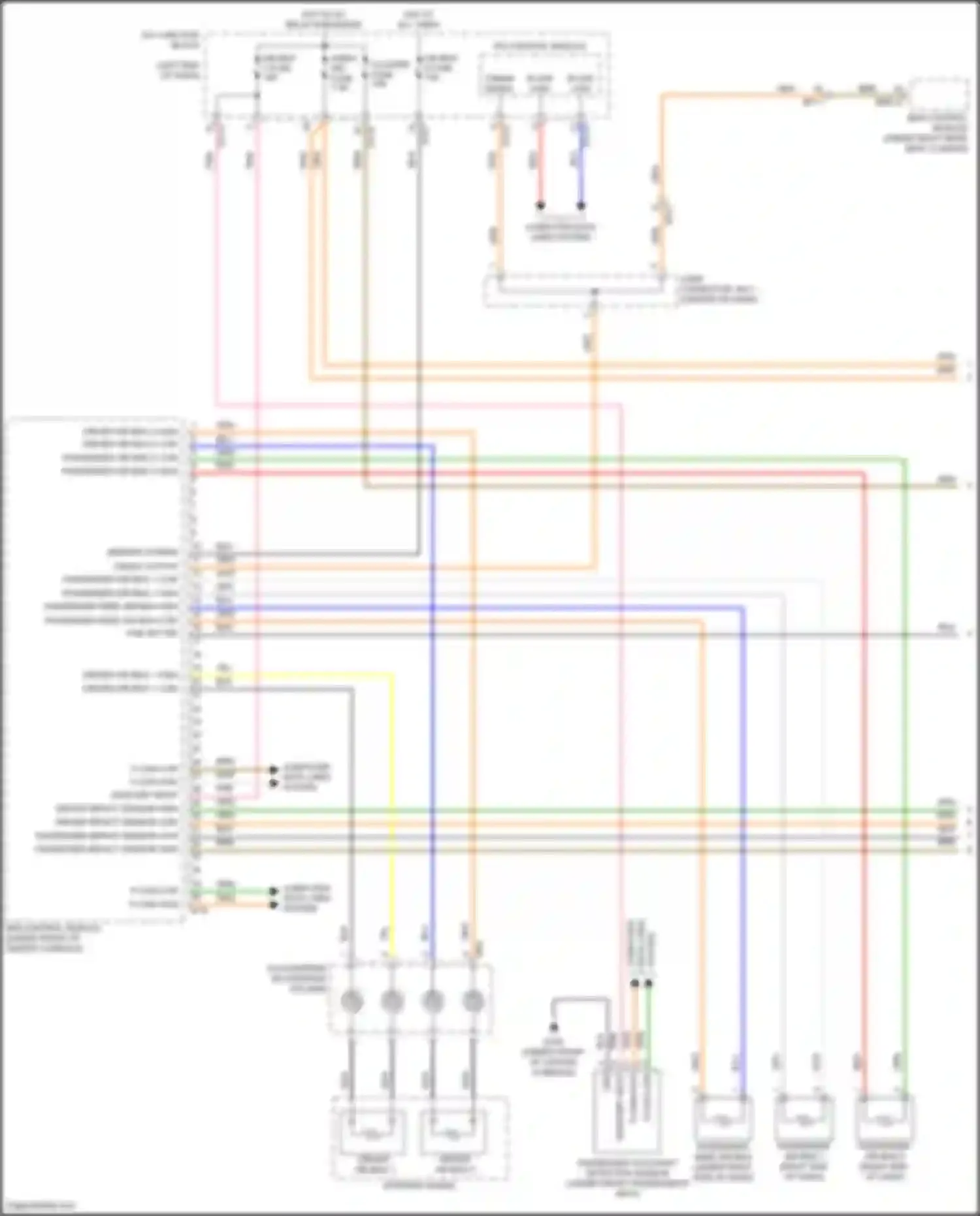 Wiring diagram passenger occupant detection sensor for Hyundai Sonata VIII (2019-2023) (8 of 8)