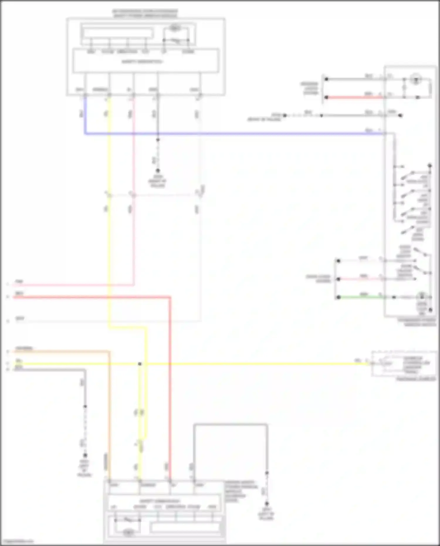 Wiring diagram passenger power window switch for Hyundai Sonata VIII (2019-2023) (10 of 18)