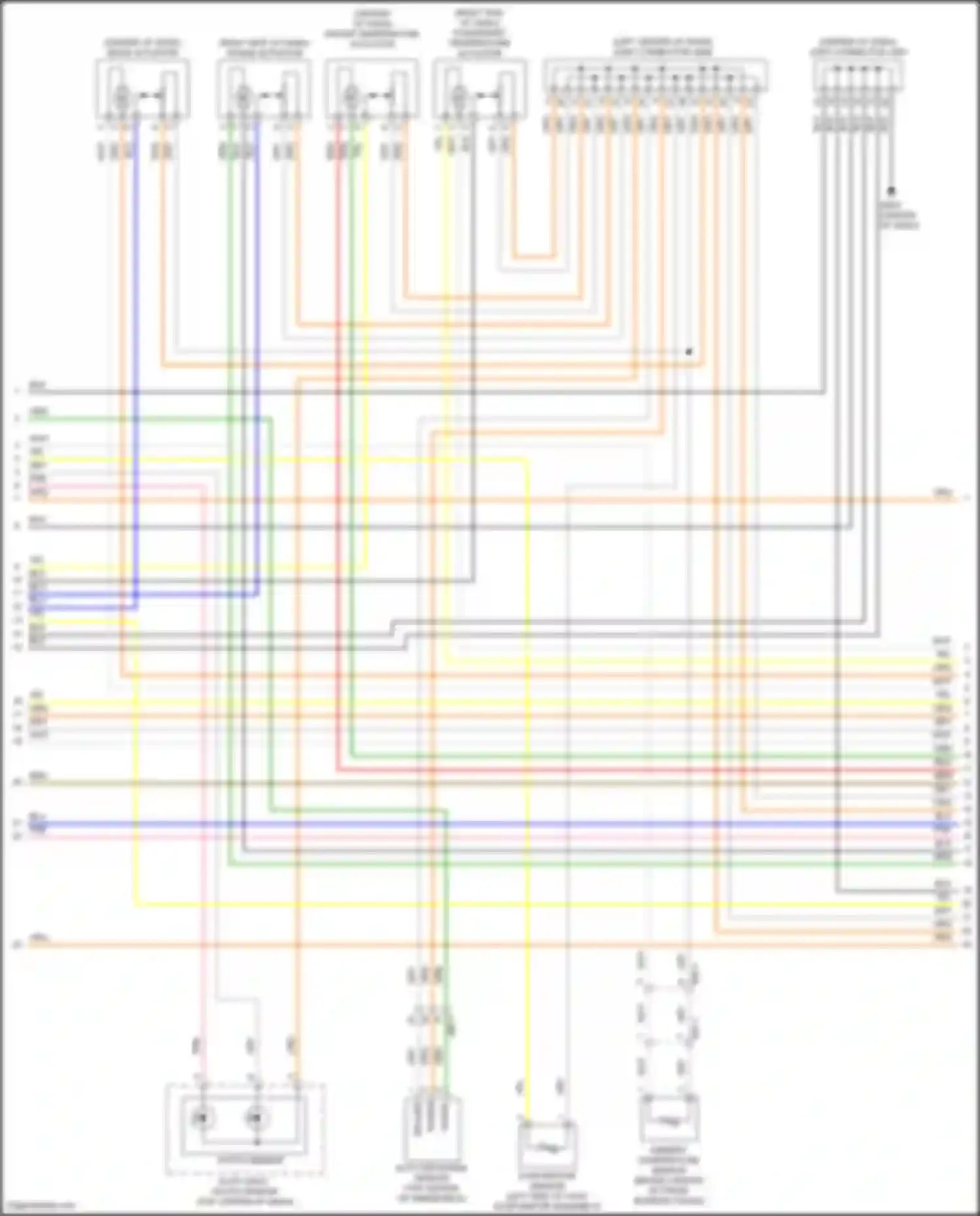 Wiring diagram passenger temperature actuator for Hyundai Sonata VIII (2019-2023) (1 of 3)