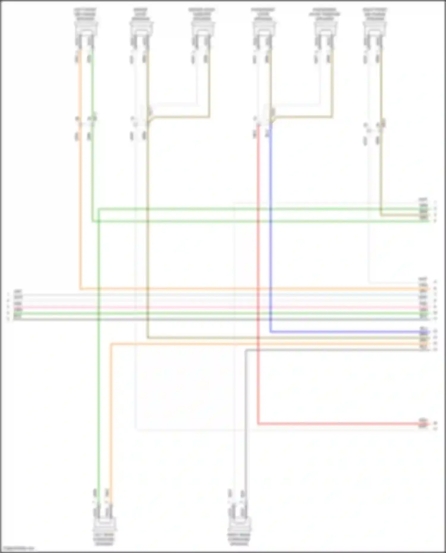 Wiring diagram right front mid-range speaker for Hyundai Sonata VIII (2019-2023) (4 of 6)