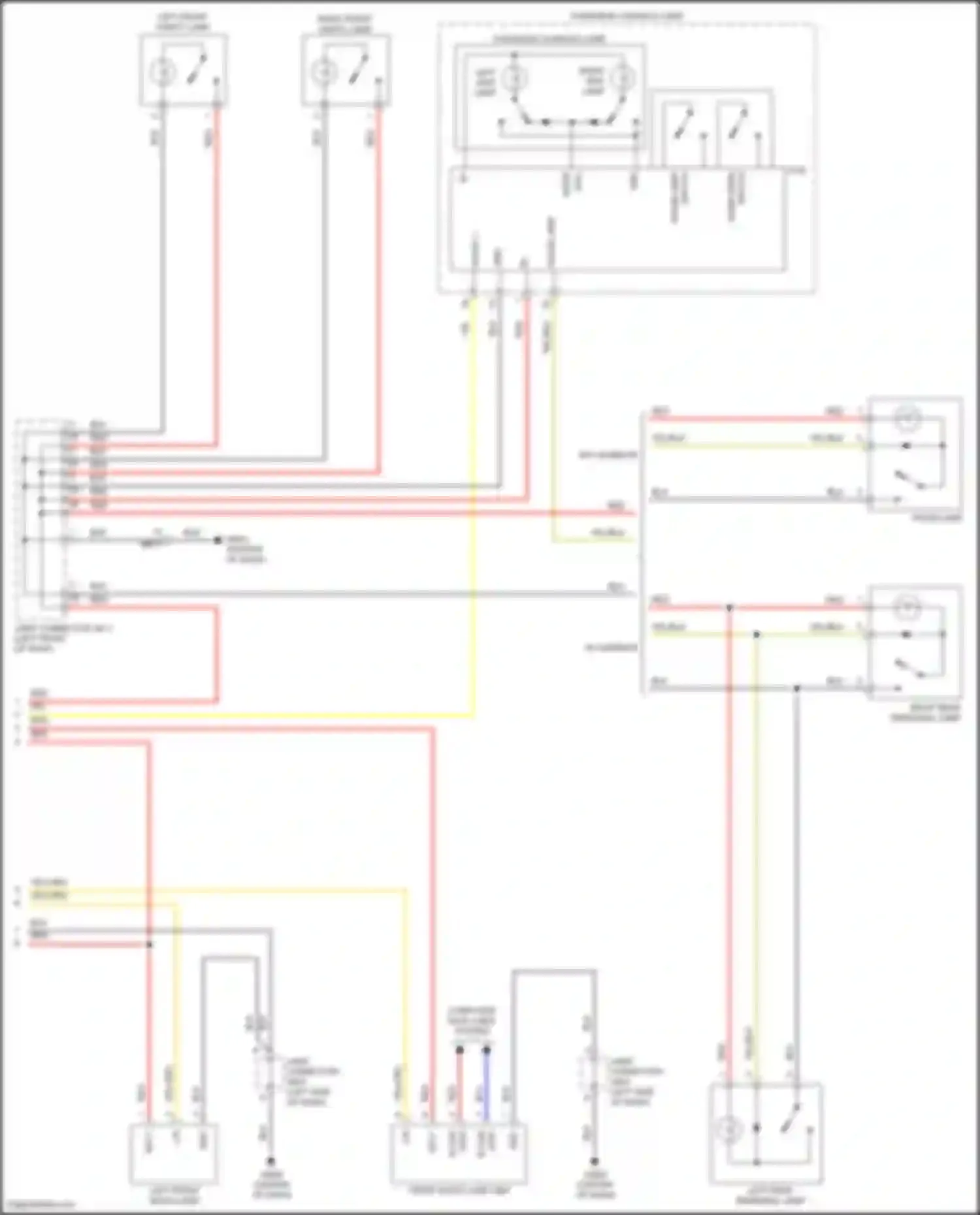 Wiring diagram right map lamp for Hyundai Sonata VIII (2019-2023) (2 of 2)
