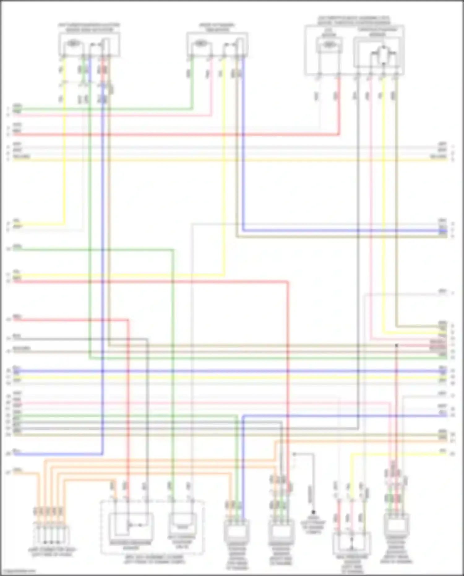 Wiring diagram (right side of engine for Hyundai Sonata VIII (2019-2023) (4 of 4)