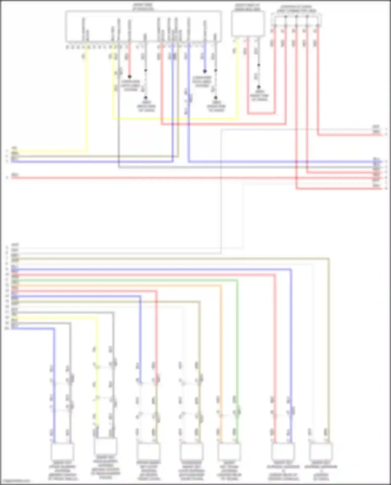 Wiring diagram smart key front bumper antenna for Hyundai Sonata VIII (2019-2023) (1 of 8)
