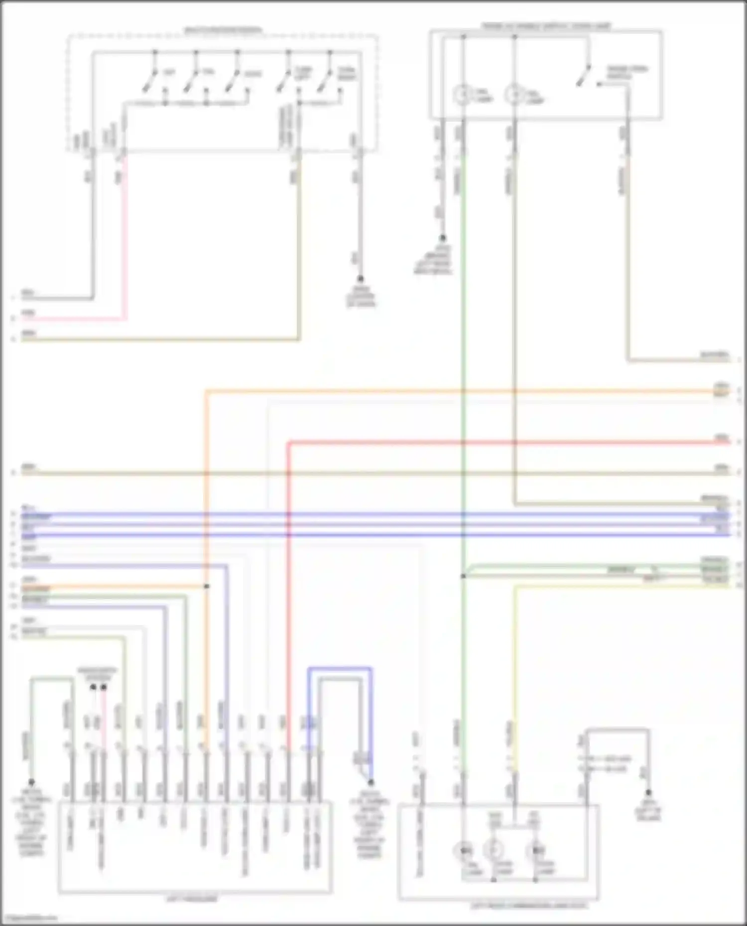 Wiring diagram trunk open switch for Hyundai Sonata VIII (2019-2023) (1 of 4)