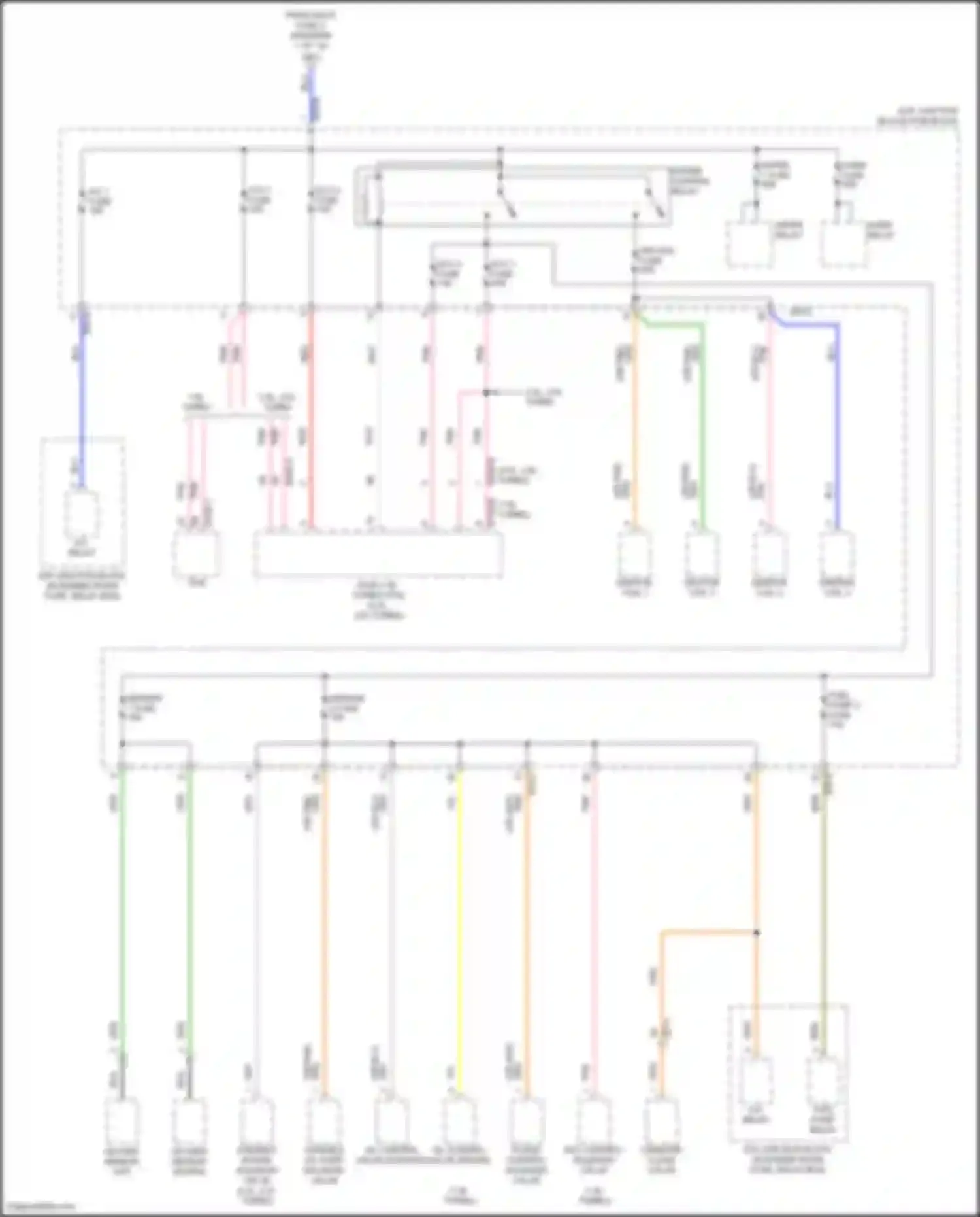 Wiring diagram variable intake solenoid valve for Hyundai Sonata VIII (2019-2023) (1 of 2)