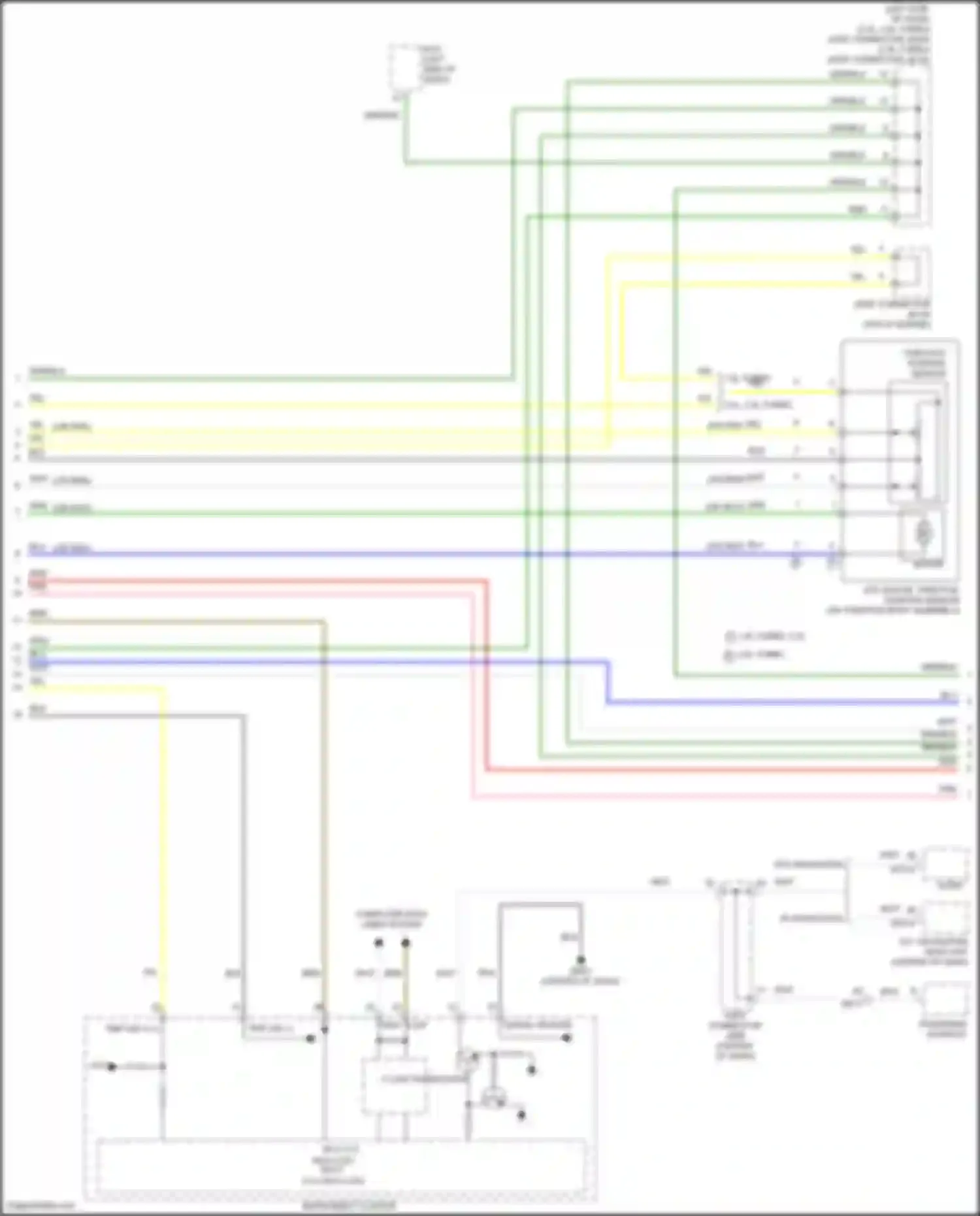 Wiring diagram w/ navigation for Hyundai Sonata VIII (2019-2023) (3 of 17)