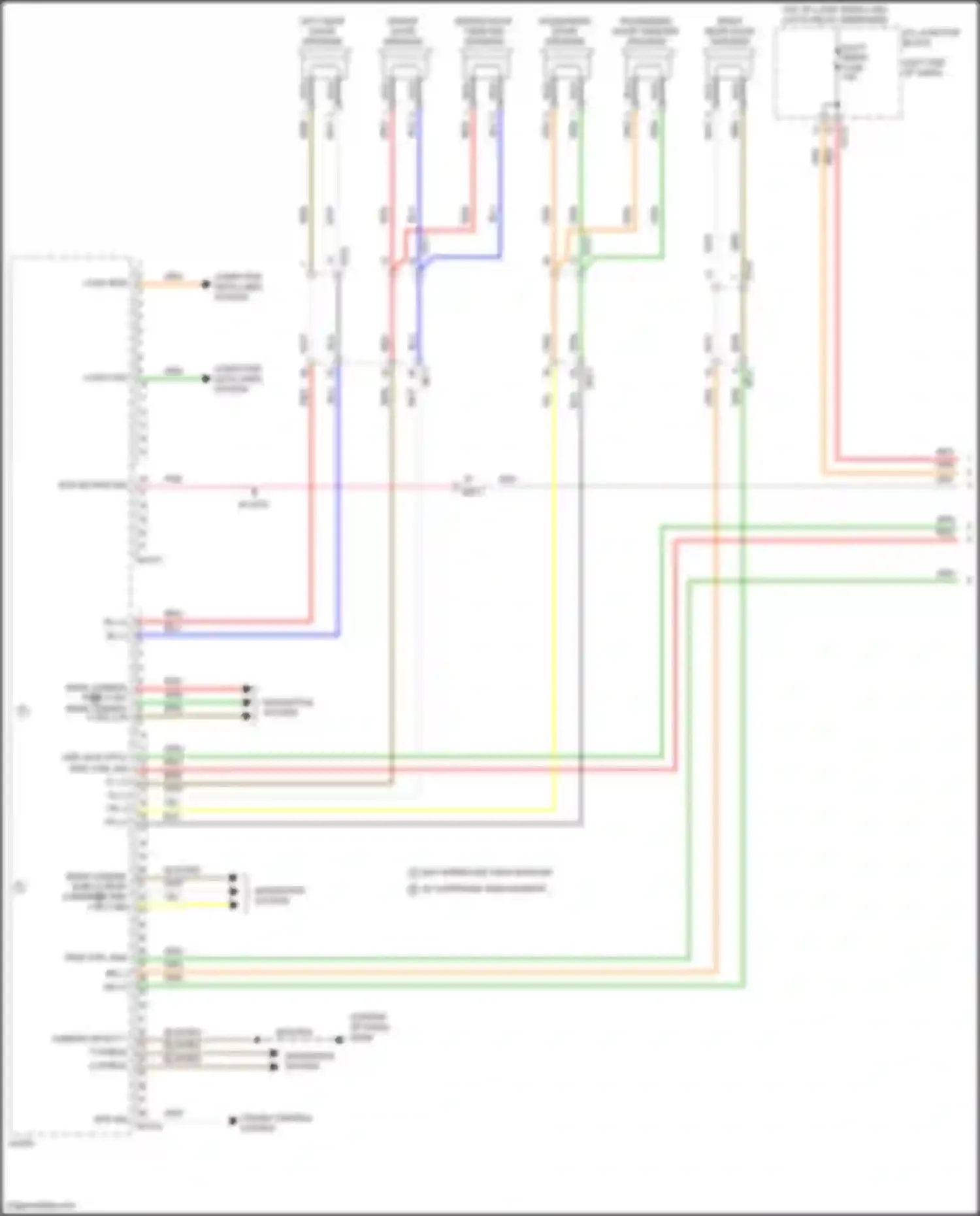 Wiring diagram w/ surround view monitor for Hyundai Sonata VIII (2019-2023) (1 of 5)