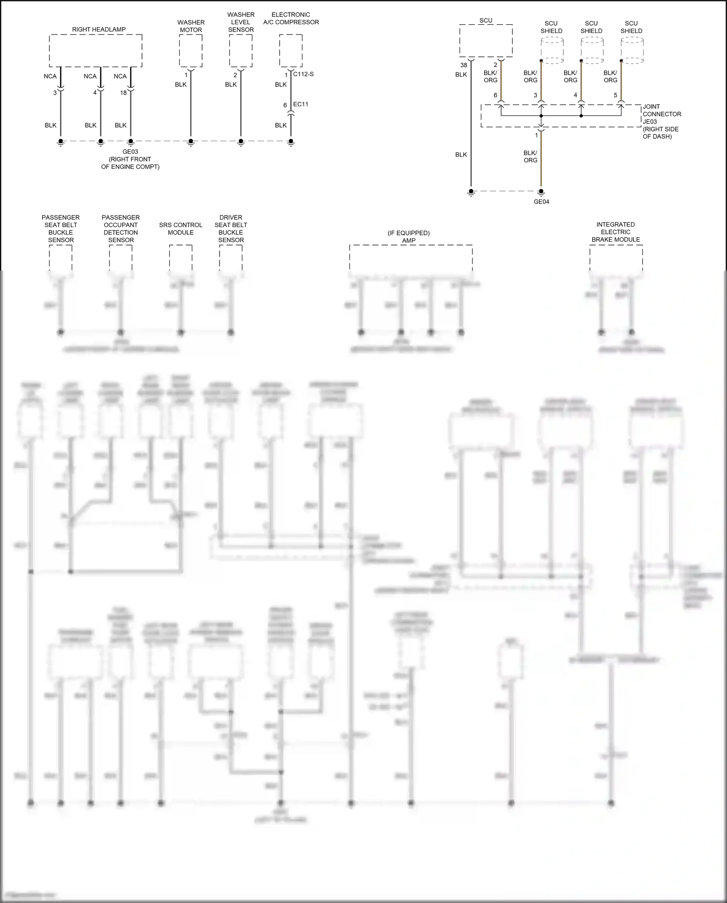 Hyundai Sonata VIII (2019-2023) washer level sensor wiring diagram  (2 of 6)