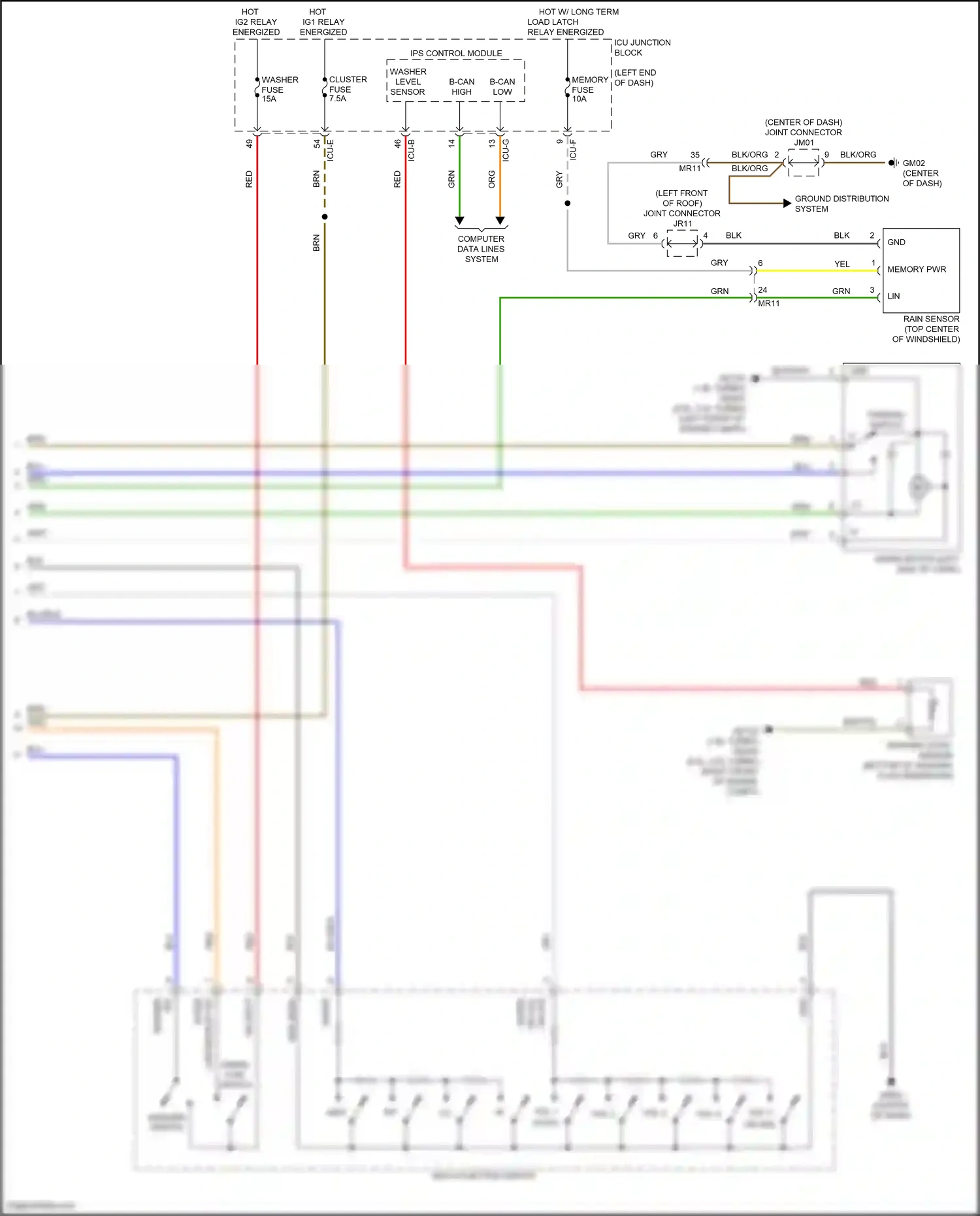 Hyundai Sonata VIII (2019-2023) washer level sensor wiring diagram  (5 of 6)