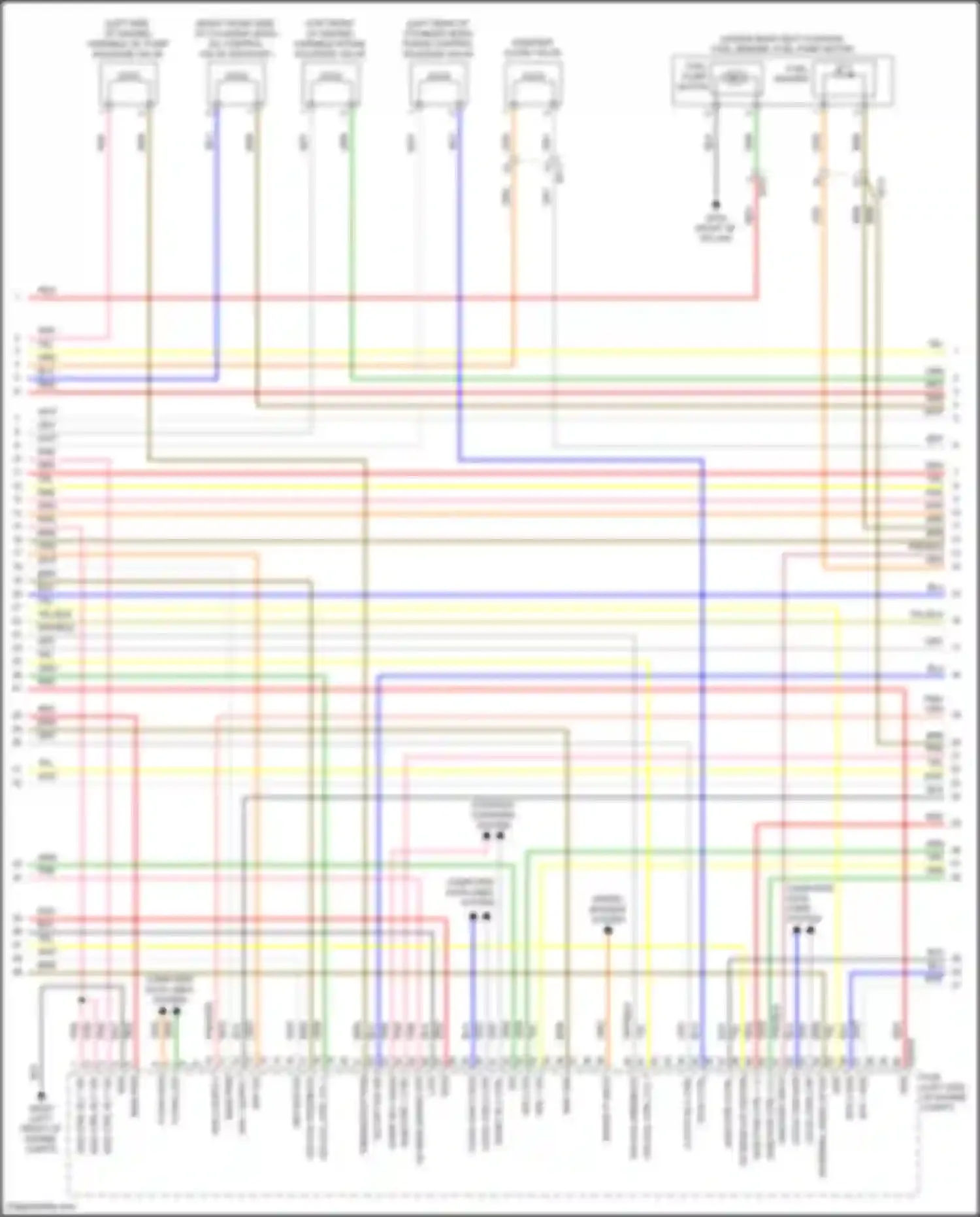 Wiring diagram wiper p input for Hyundai Sonata VIII (2019-2023) (2 of 2)